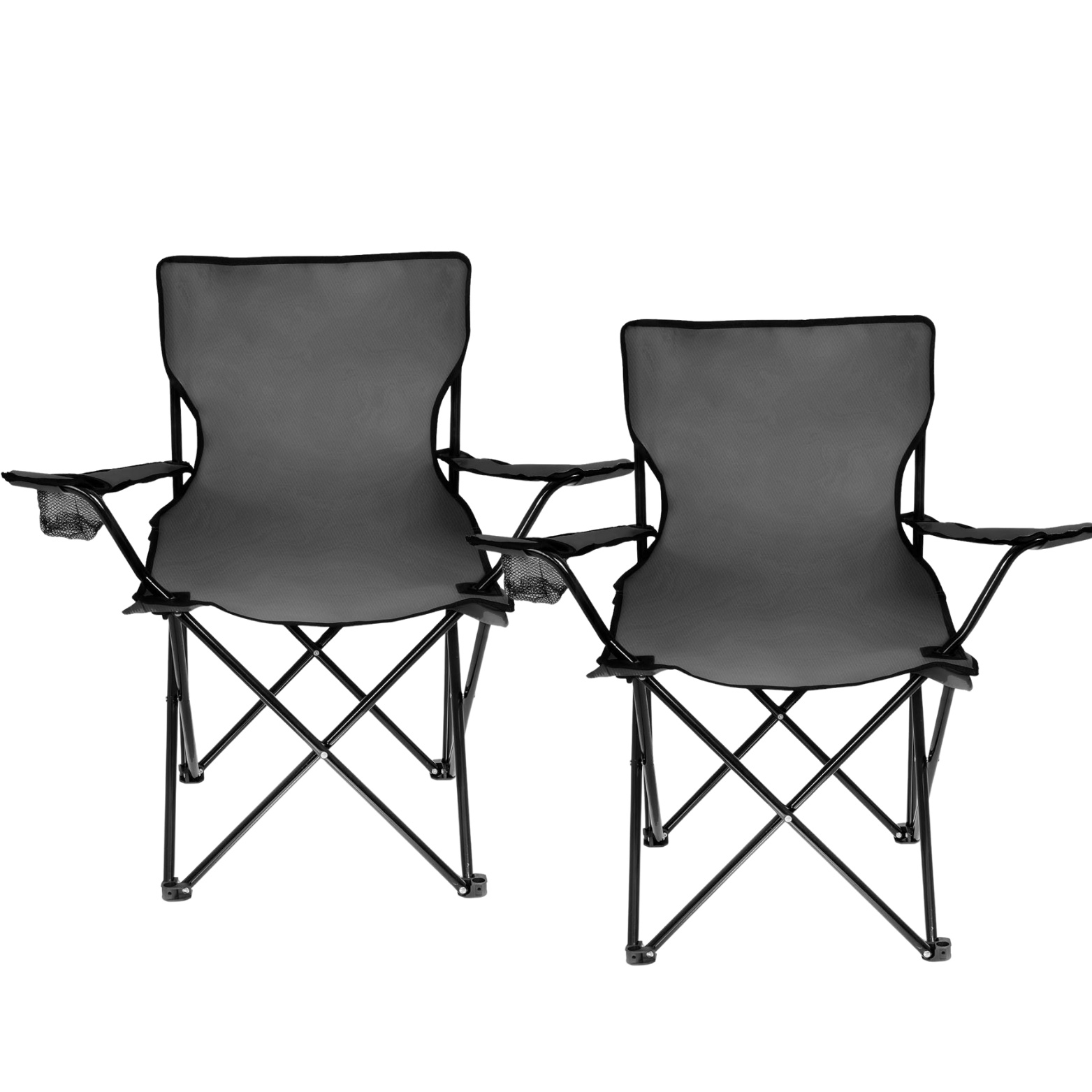 Image of Camping Chair Grey Folding Chair Angler Chair Garden Chair