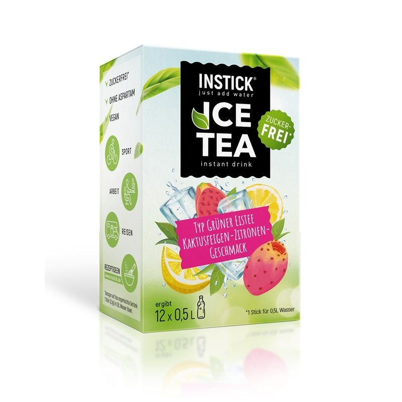 Instick Iced Tea Cactus Fig-lemon (green Tea Extract) For 12 X 0.5 L