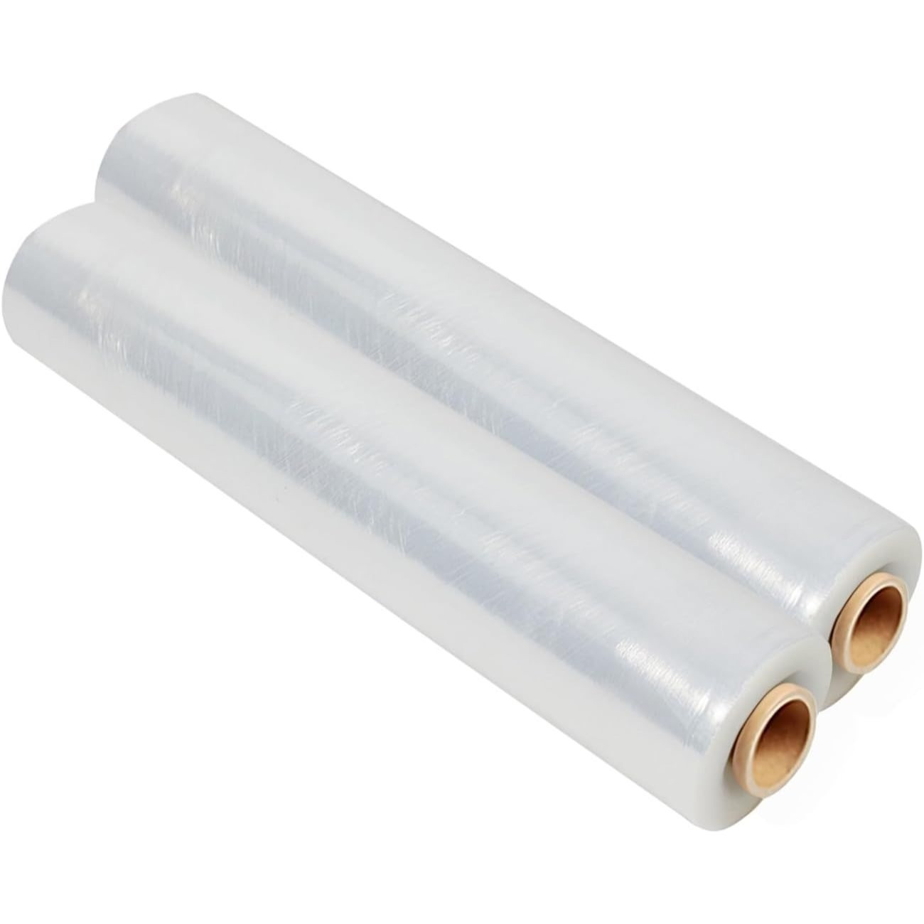 TEMU 2pcs Clear Pallet Wrap, Clear Stretch Wrap, 2 Pack Multi-use Strong Clear Shrink Wrap Rolls, Tear Resistant, Water & Moisture Proof Stretch
