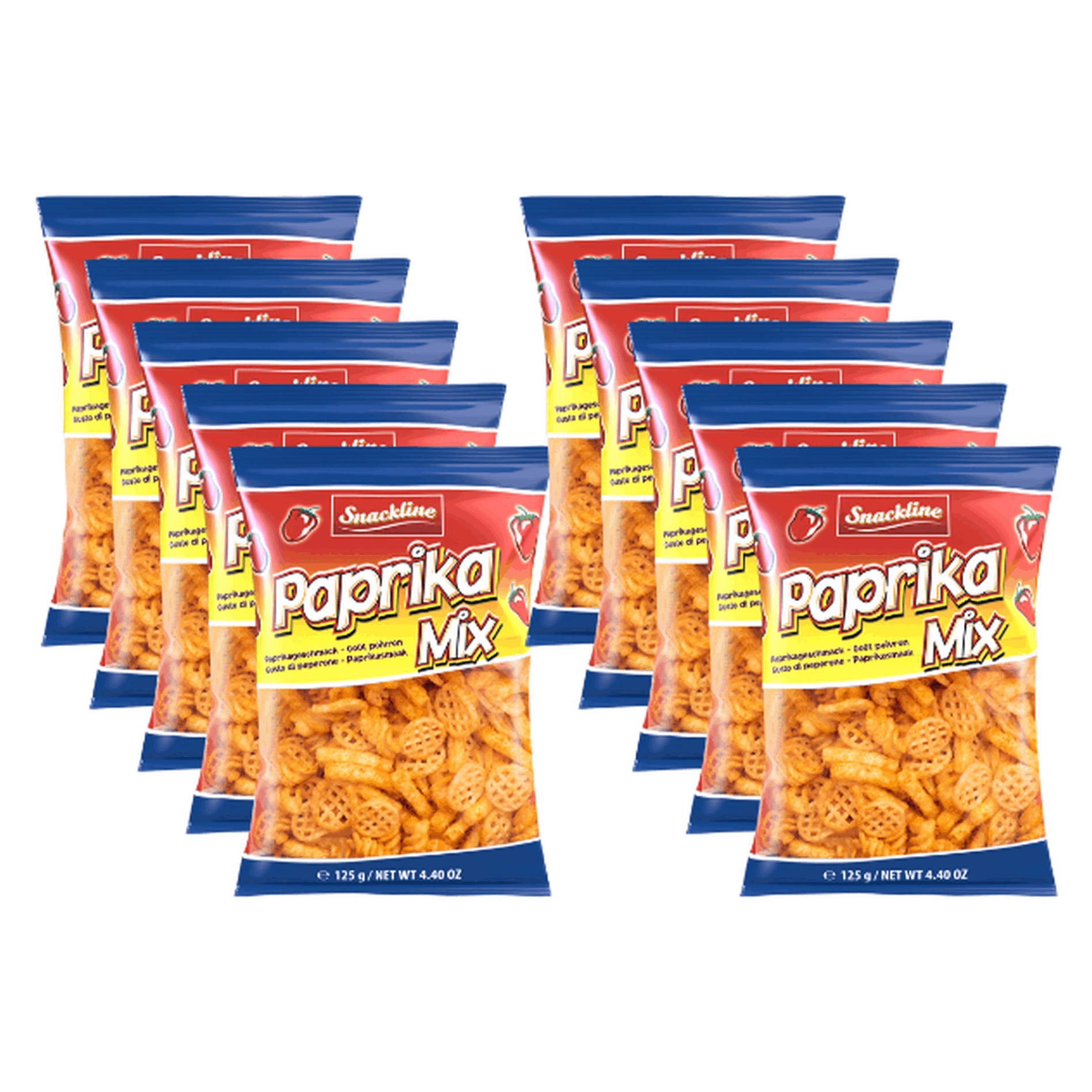 Image of Snackline Paprika Mix – Crispy Potato Snack With Spicy Paprika Flavor – 125 G – Aromatic, Light & Perfect For Parties, New Year’s Eve, Birthdays