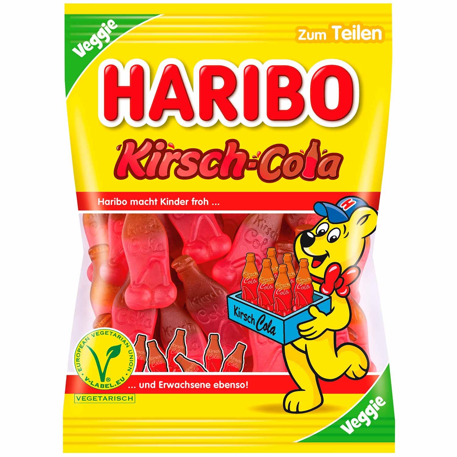 Haribo Cherry Cola Vegetarian 3 X 175g