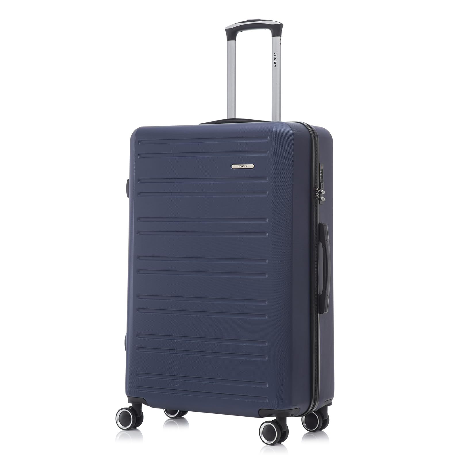 Suitcase, Trolley Travel Suitcase, Rolling Carry-on Cabin Luggage With 4 Wheels 360°, Hardshell Travel Suitcase, Combination Lock, Handle