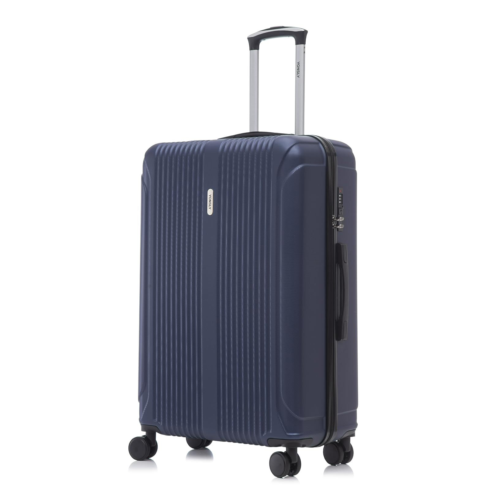 Image of Suitcase Trolley Travel Suitcase, Hard Shell Suitcase, Wheeled Suitcase Hand Luggage Cabin Suitcase With 4 Wheels 360°, Lock, Handle