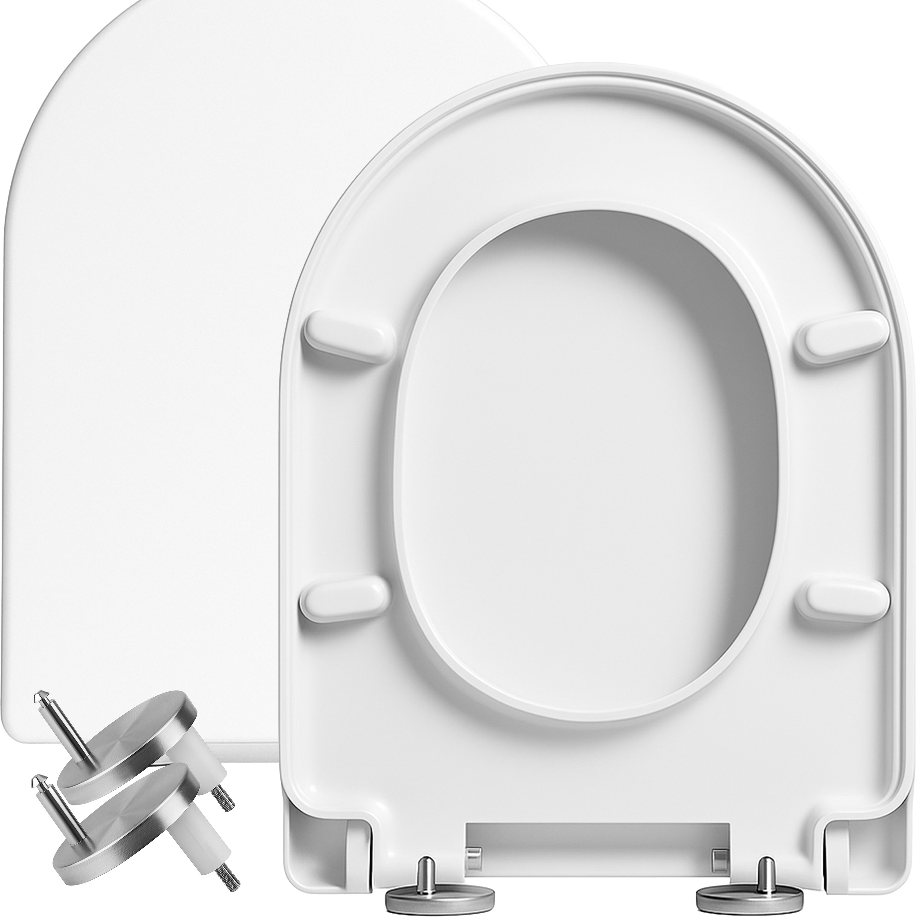 Wc Desk Retoo Universal Pp White Adjustable 45-48 Cm Metal Hinges -mount