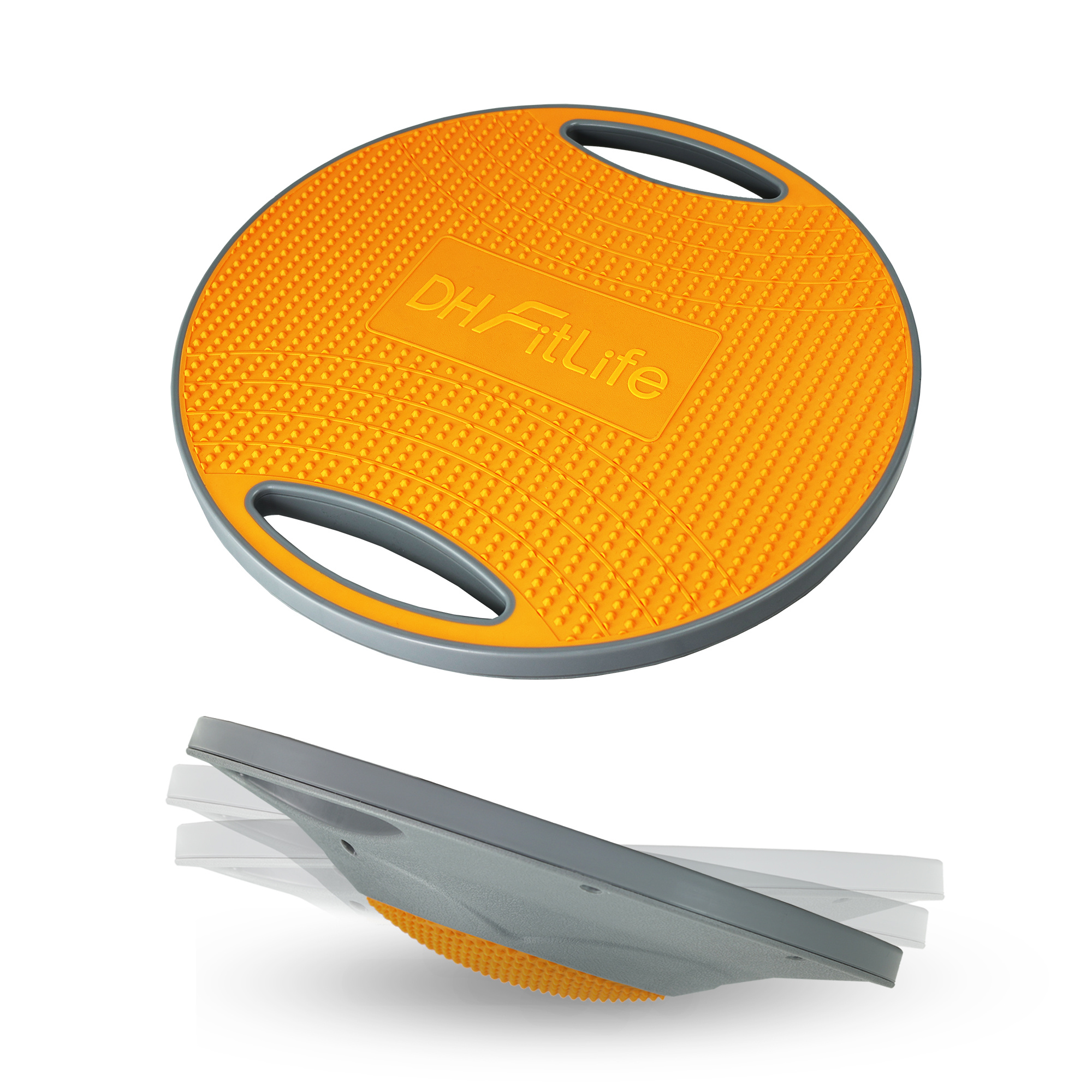 Image of Balance Board Ø 42cm, Wobble Board, Balance Pad With Handles, Extra Large Ø 42cm, Max. 200 Kg, Balance Trainer, Fitness Balance Board For Adults & Children, . Instructions