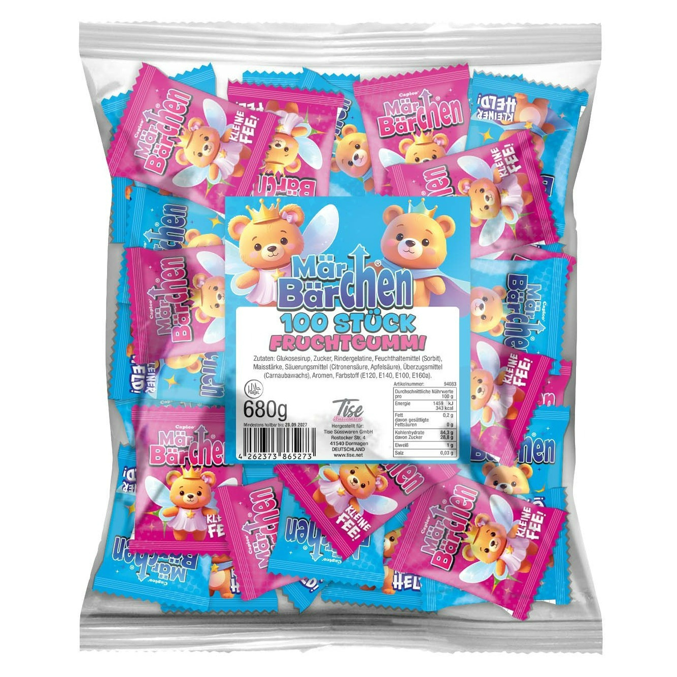 Tise Confectionery Fairy Tale Bear Gummies - Children's Birthdays, Giveaways, Carnival