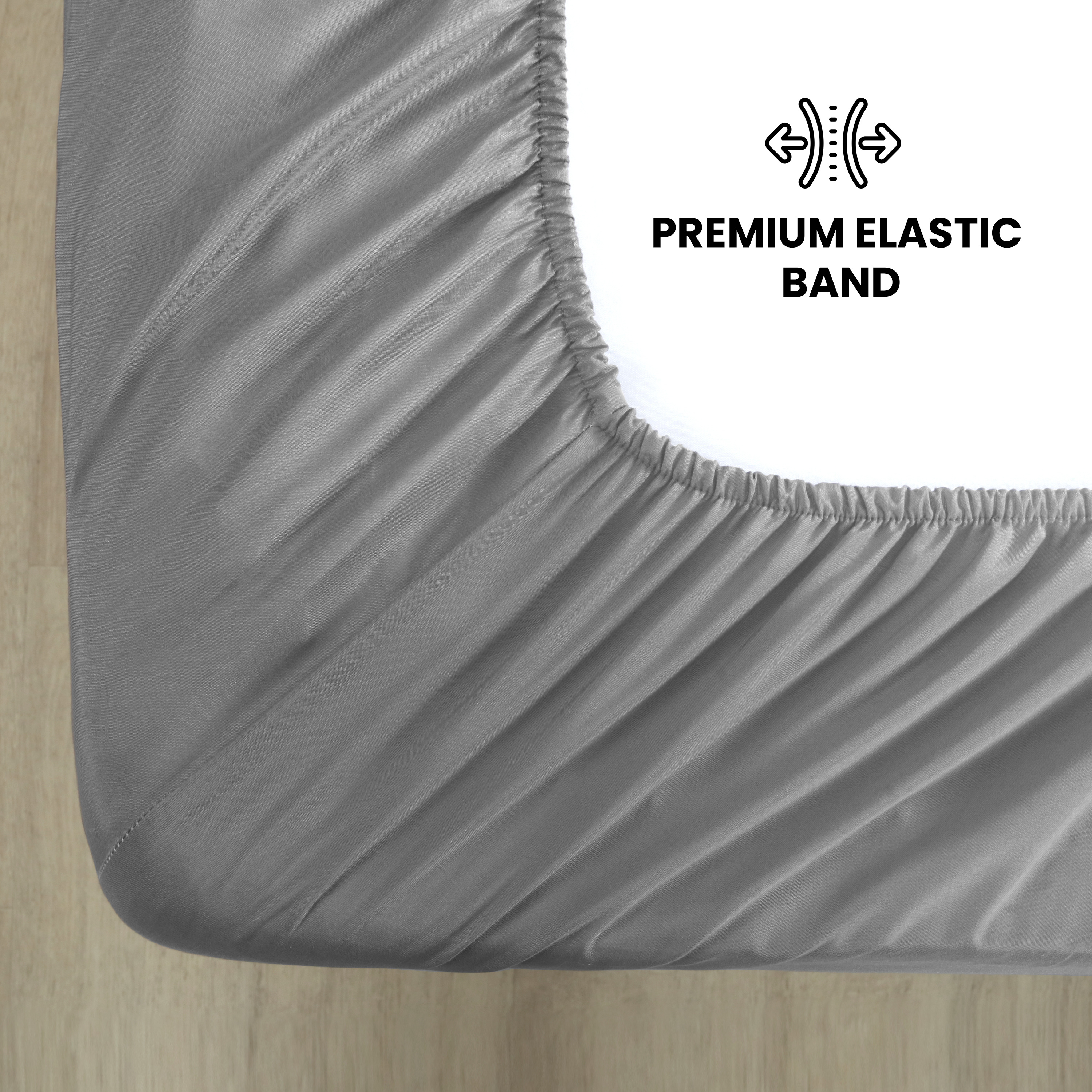 Waterproof Fitted Bed Sheet Deep Pocket Mattress Protector Cover | Soft Breathable Noiseless Fitted Sheet for Bedroom, Hotel & Home | Machine Washable Elastic Bed Cover Fits Up to 30cm Mattress