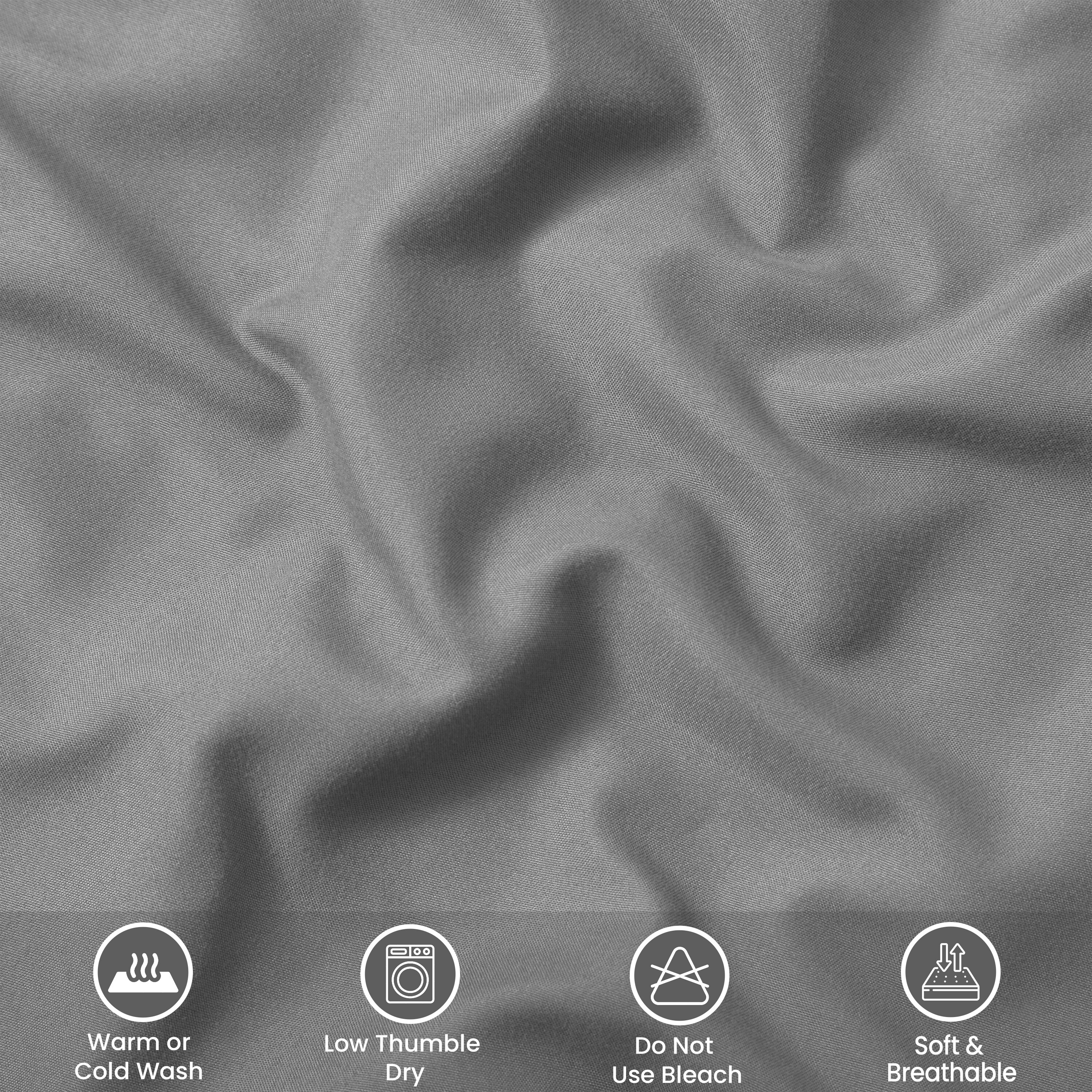 Waterproof Fitted Bed Sheet Deep Pocket Mattress Protector Cover | Soft Breathable Noiseless Fitted Sheet for Bedroom, Hotel & Home | Machine Washable Elastic Bed Cover Fits Up to 30cm Mattress