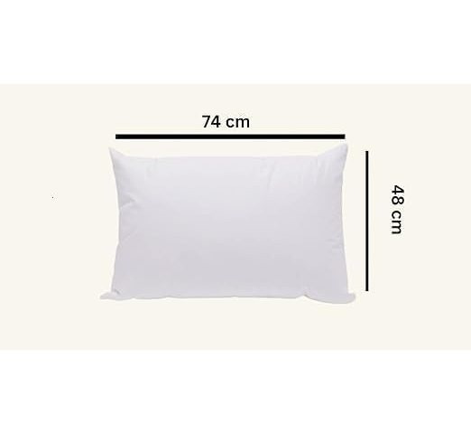 TEXTILE XPERT Duck Feather Pillows Set of 2 48x74 cm – Luxury Soft Hotel-Inspired Bed Pillows, Supportive Standard Size Pillows for Relaxing Sleep, Durable & Comfortable Pillows for Bedroom Décor, Guest Rooms & Everyday Home Use
