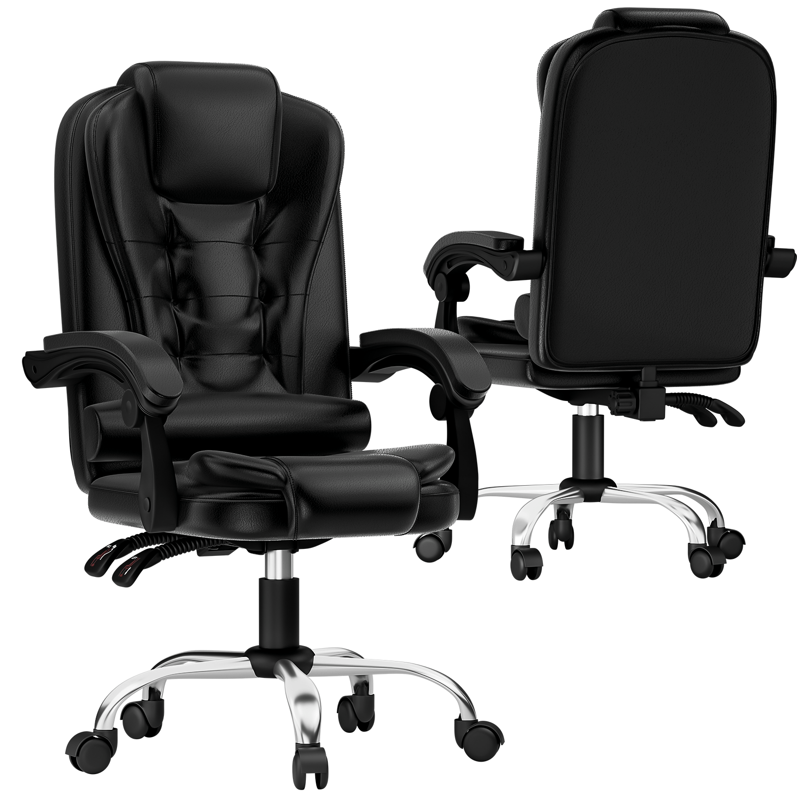 Image of Executive Office Chair High Chair Ergonomic Recliner Computer Chair With Tilt Function Heavy Duty For Home Office Work