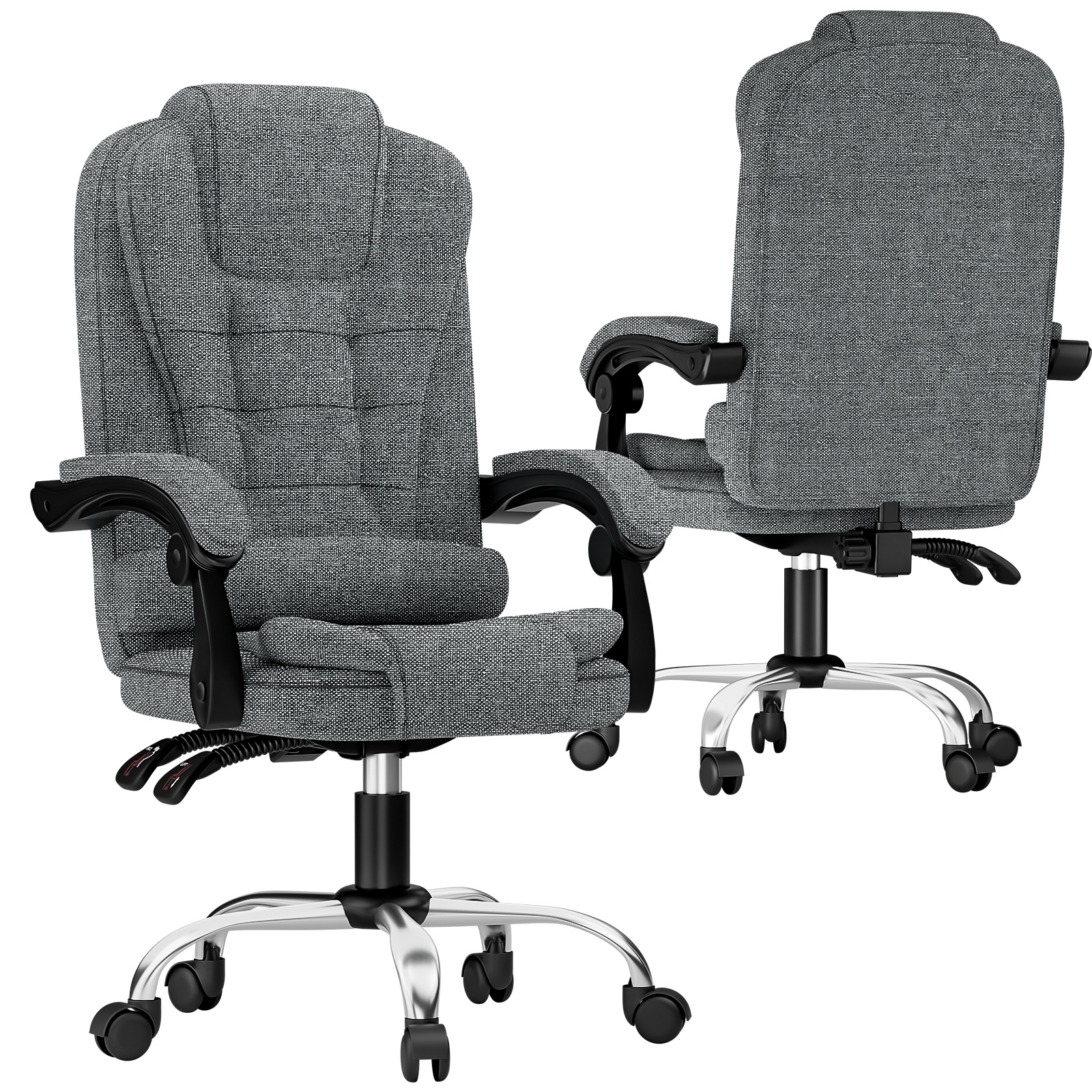 E-shop Executive Office Chair High Chair Ergonomic Recliner Computer Stuhl Gaming Chair mit Tilt-Funktion Heavy Duty für Home Office Working