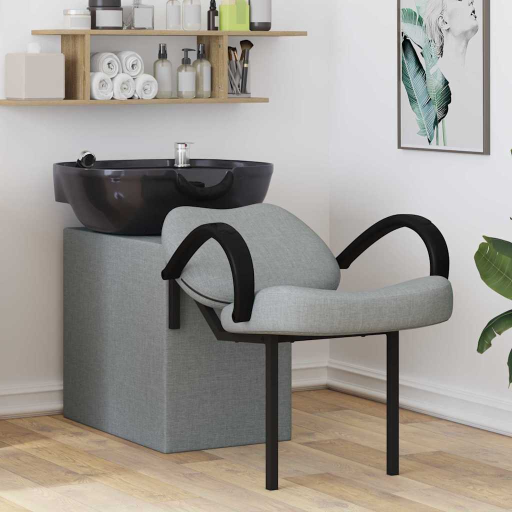 Image of Vidaxl Modern Shampoo Chair Salon Chair Adjustable Chair Ergonomic Salon Furniture Bathroom Furniture Contemporary Styling Chair Plywood Frame Chair Indoor Seating Furniture Hairdresser Chair Chair