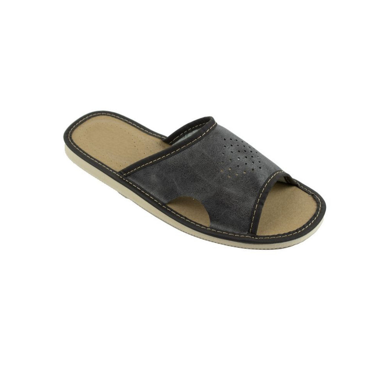 Image of Grey Men's Shoes With Side Cutouts, Circulation - Number 204