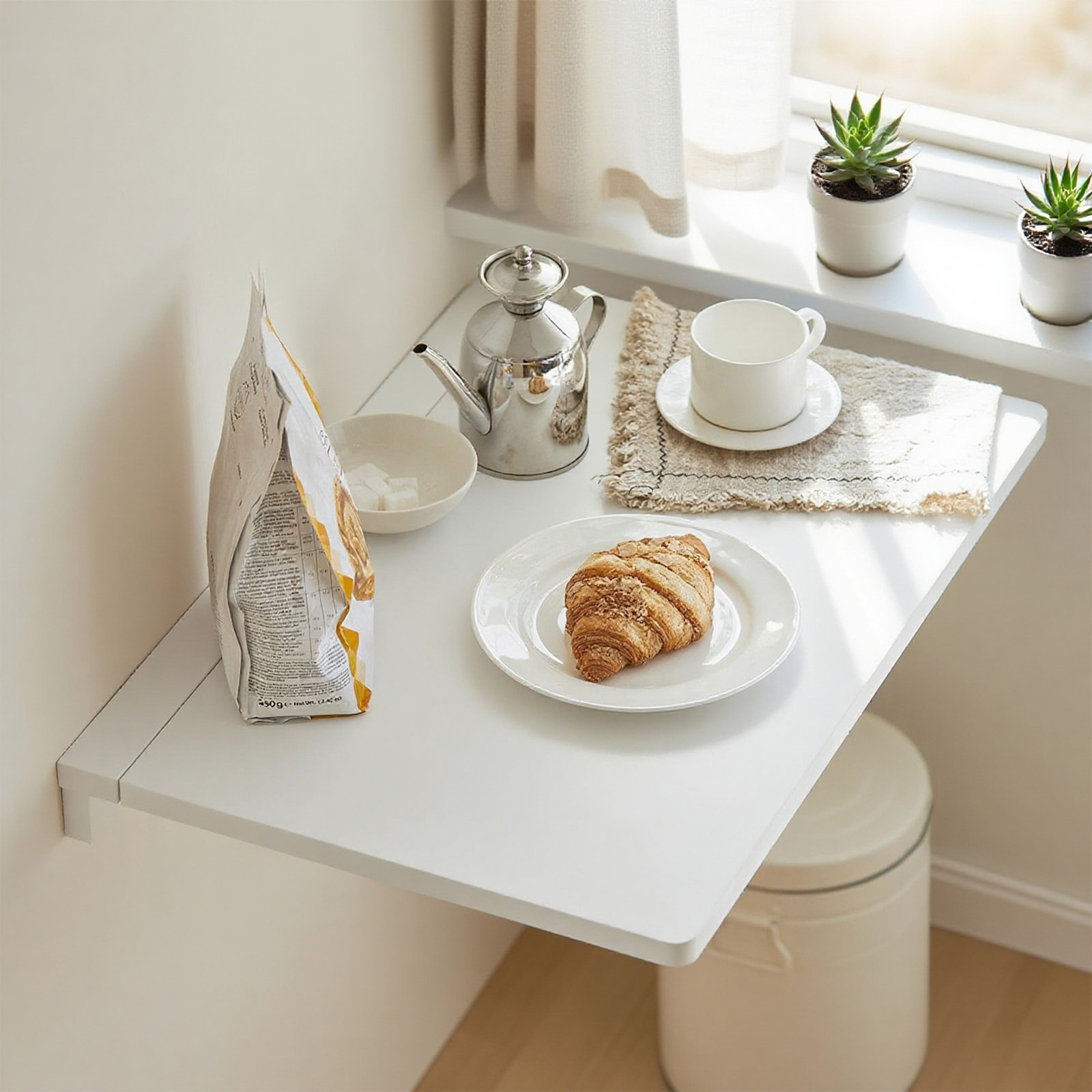 TEMU murale pliable, table de cuisine extensible, bureau compact, encombrante, pour , cuisine, bureau, salle à manger, 60X40Cm Blanc - GXU14-X