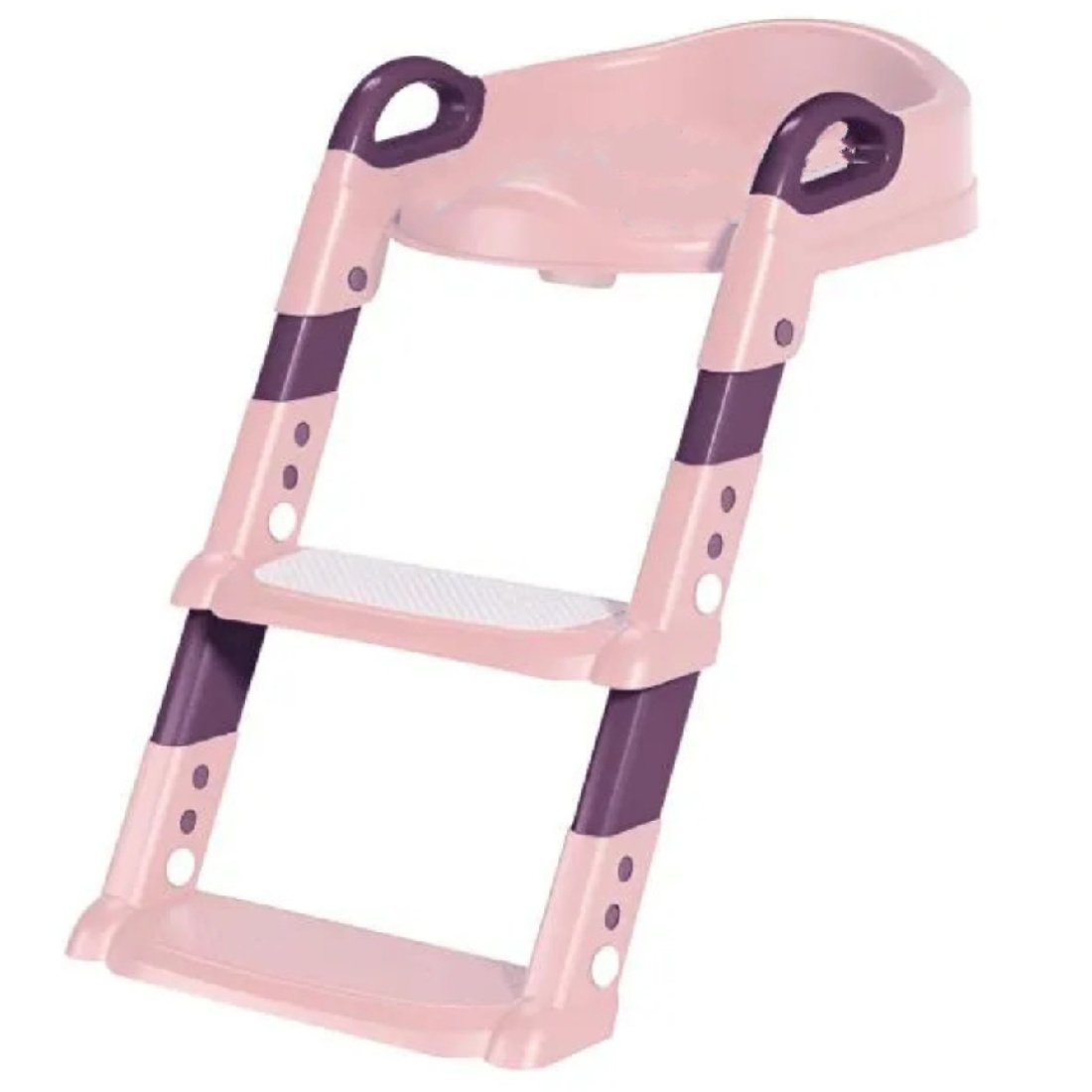 Dječja kahlica za odvikavanje od pelena, dječja WC daska sa stepenicama, podesiva, sklopiva i prenosiva, idealna za učenje u kupaonici