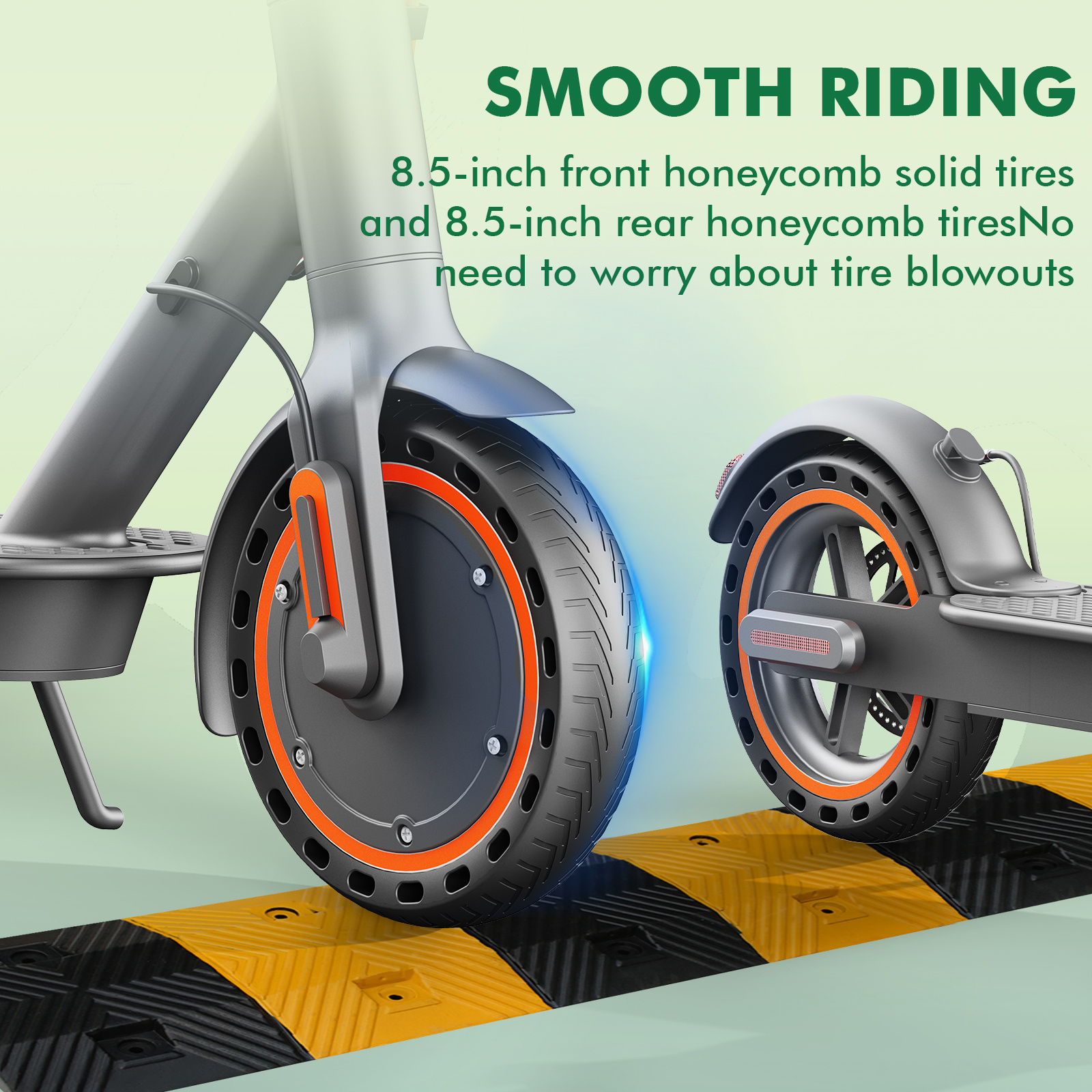 Seemar Electric Scooter, 350W Motor Scooter for Adults up to 30 km Ranges, equipped with front electronic brakes and rear disc brakes