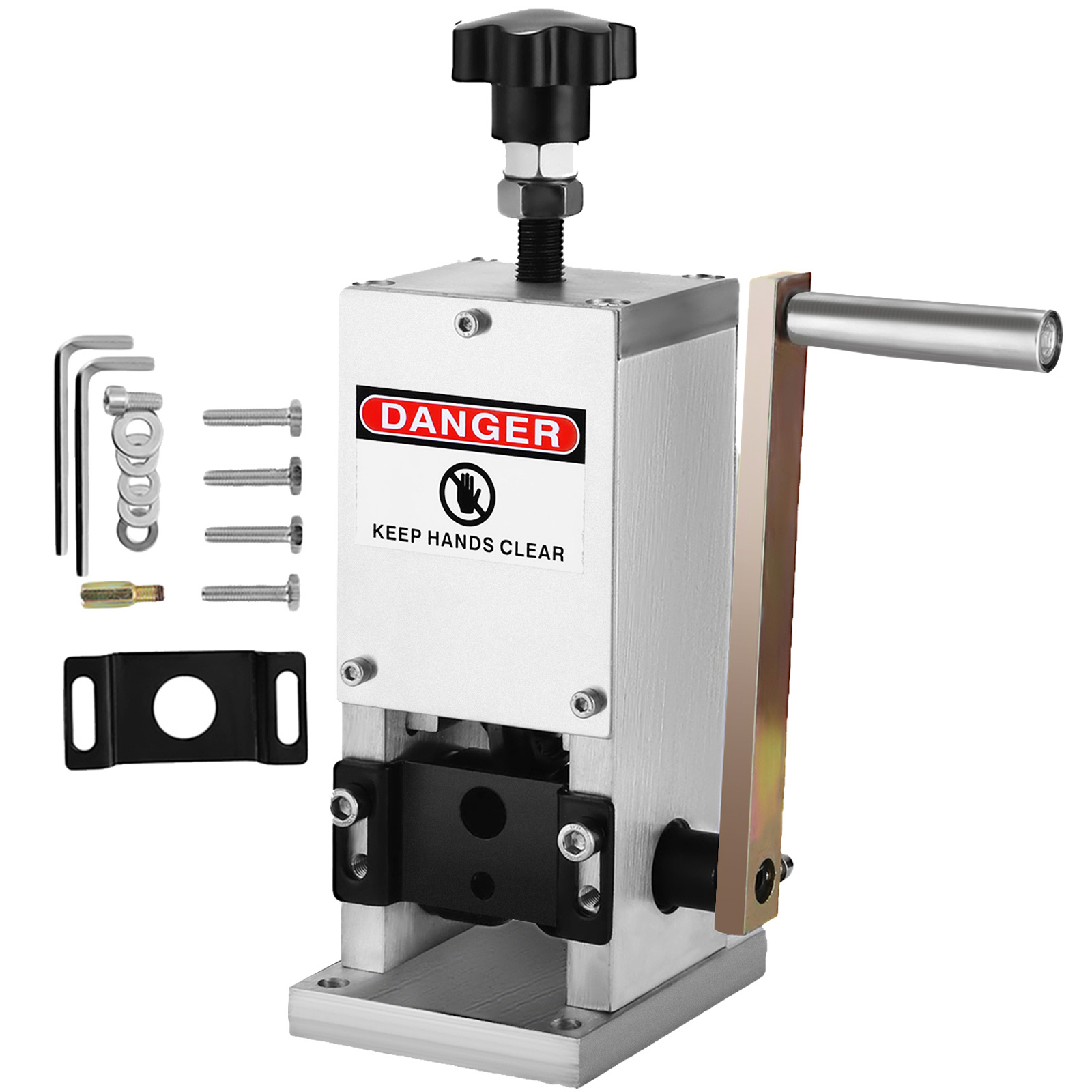 Vevor Wire Stripping Machine Recycle Tool Wire Stripping Tool 1.5-25 Mm Cable Wire Stripping Machine With 1 Cutting Blade Wire For Scrap Copper Wire Cable Stripping Cutters (2 Holes)