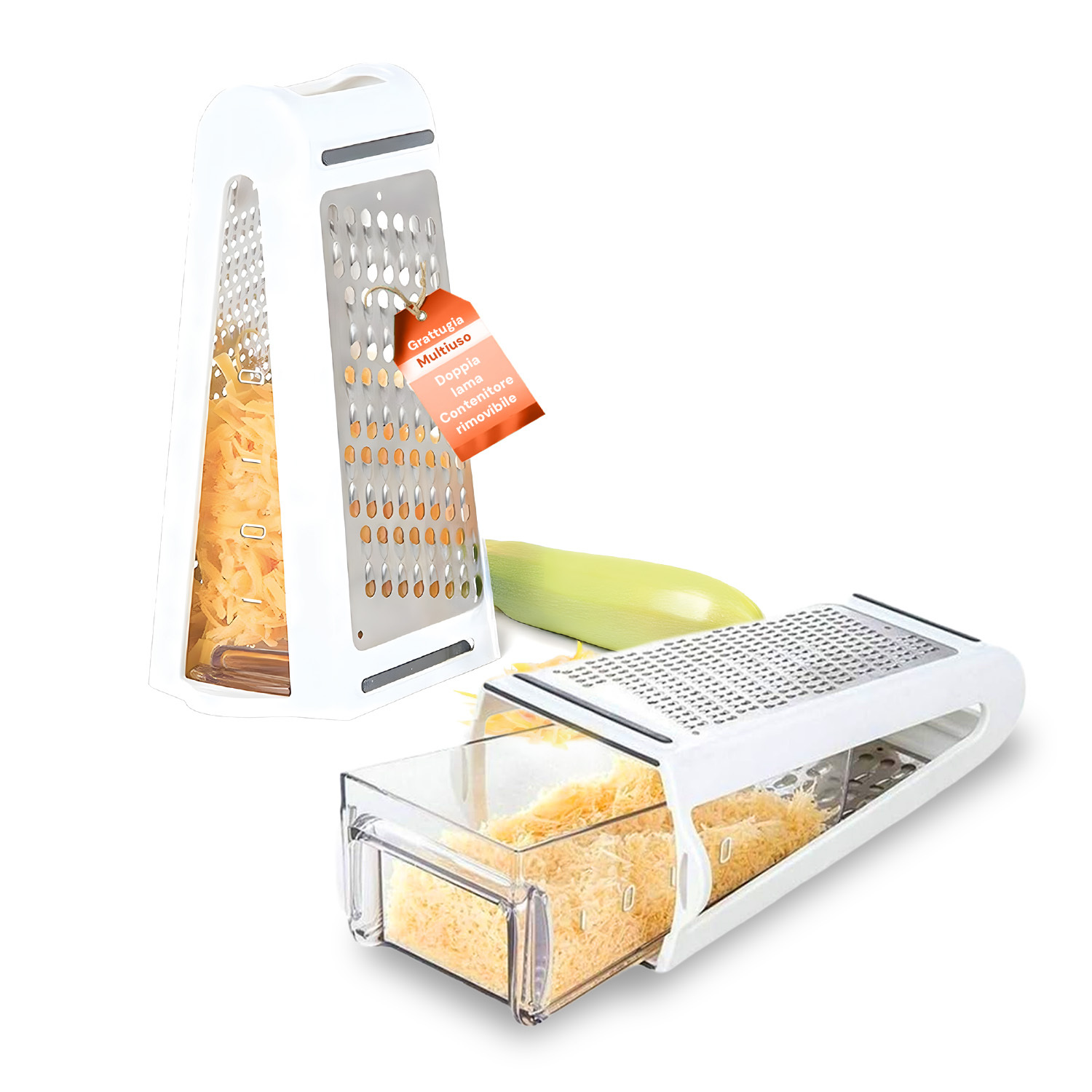 TEMU Double-blade Grater - Fine And Coarse Grater