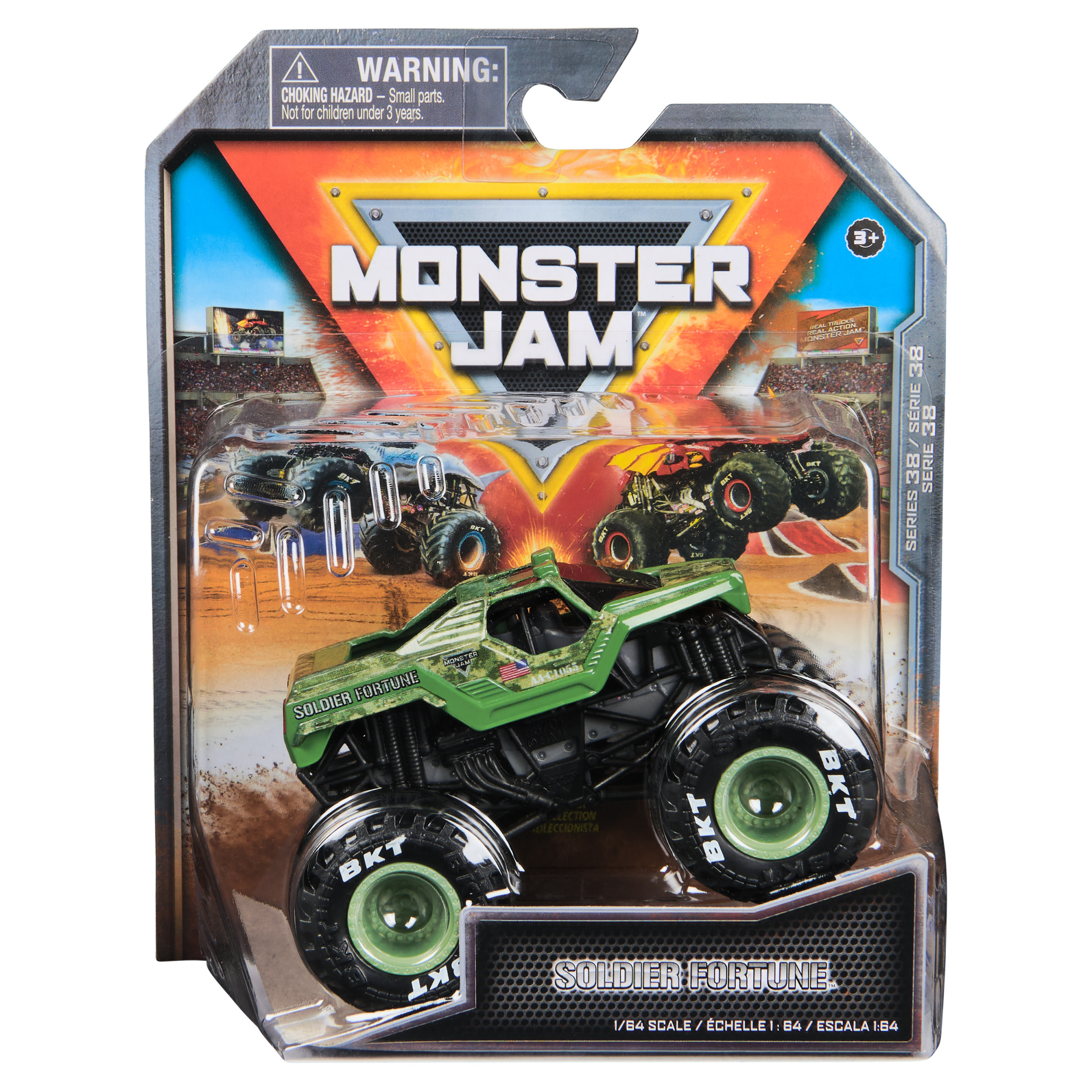 Monster Jam 1:64 Scale Die Cast Monster Truck (Assorted, One Supplied)