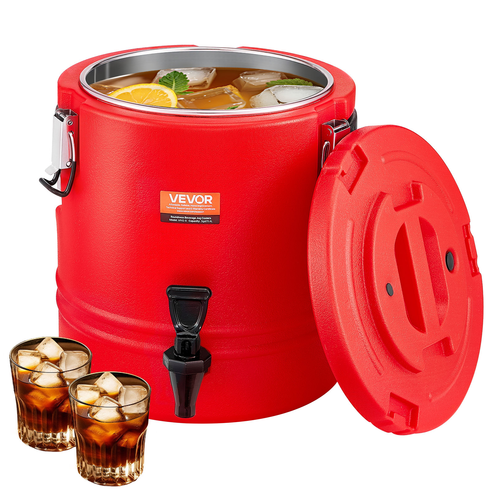 Vevor Insulated Beverage Dispenser For Drinks 3 Gal/11.4l Cooler Jug