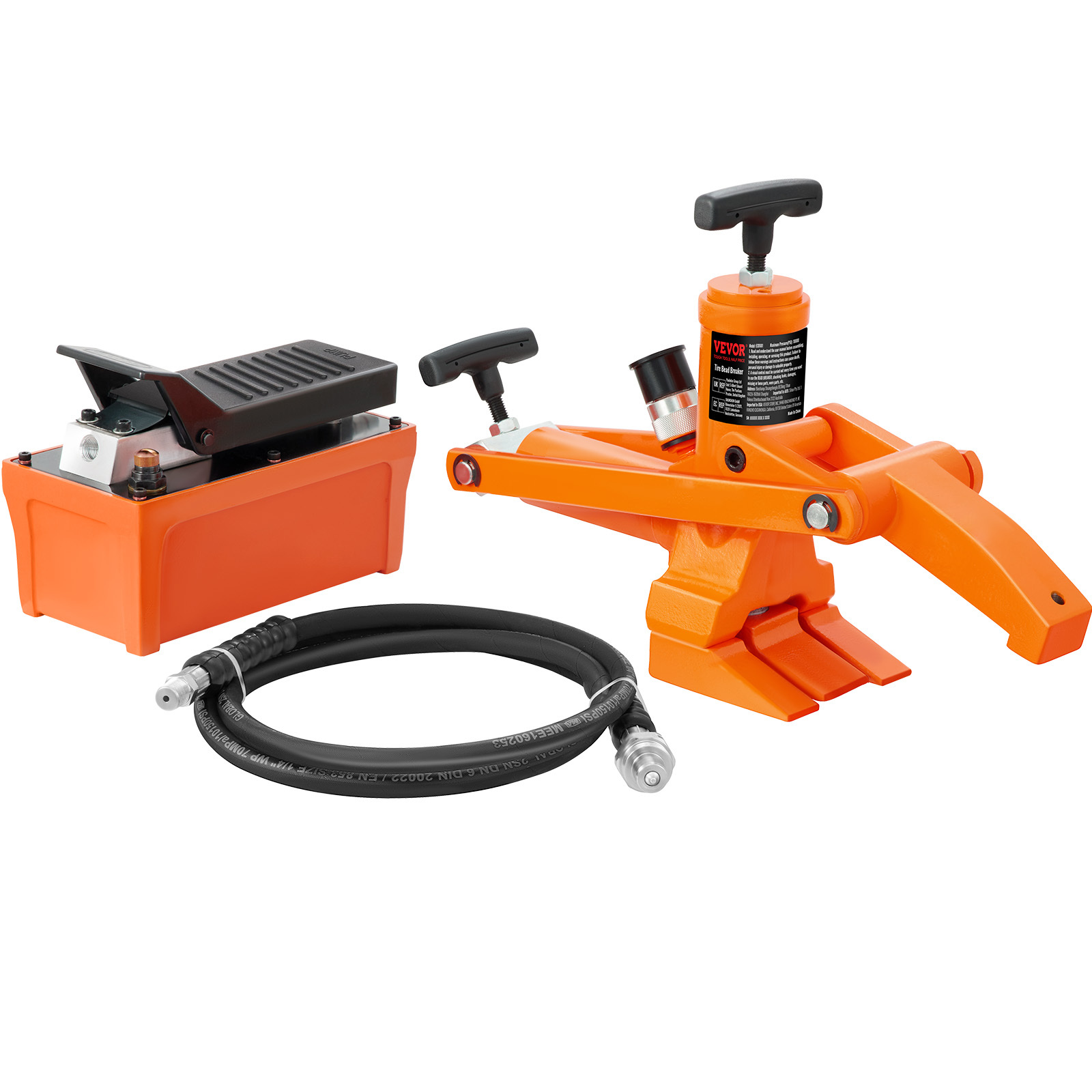 TEMU Vevor Hydraulic Bead Breaker, 10000 Psi Tire Bead Breaker With Metal Foot Pump, Heavy-duty Steel Bead Breaker Tool For Tractors, Trucks, Buses,