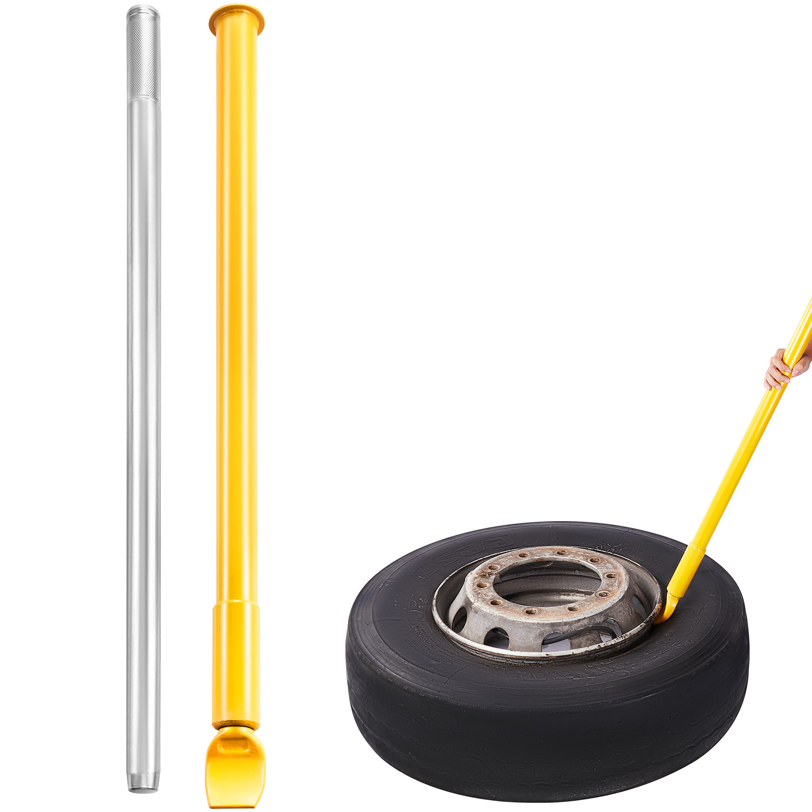TEMU Vevor Tire Bead Breaker Slide Hammer, 117.6 Cm Length Heavy Duty Steel Tire Bead Breaker, Portable Tire Changing Sliding Impact For Car Truck