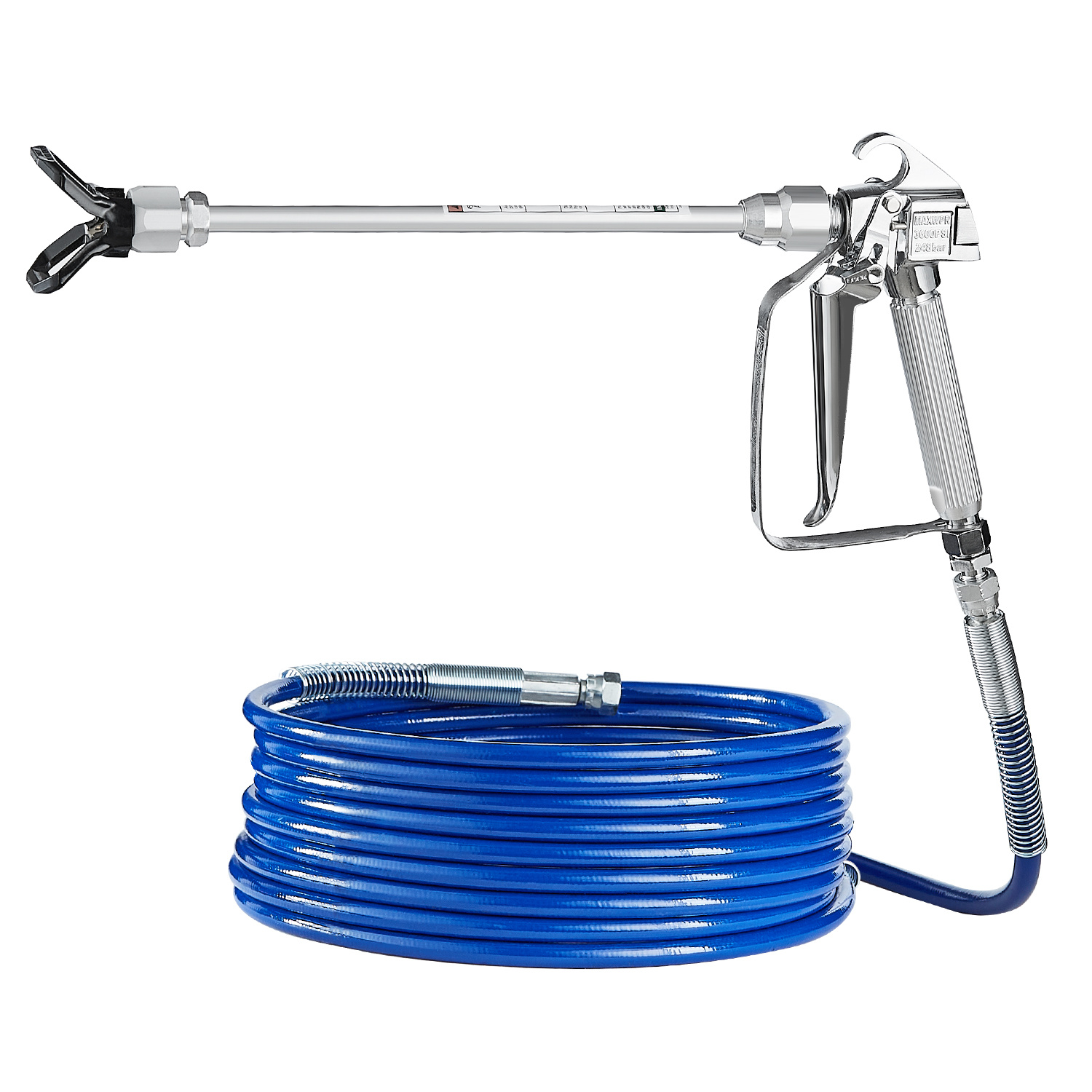 Vevor Airless Paint Spray Gun And Hose Kit 3600psi With Extension Rods Filters