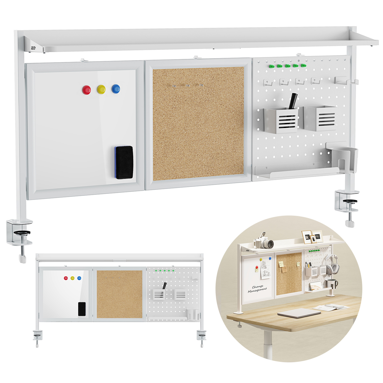 Office Organizer White Office Partition With Boards Accessories Board