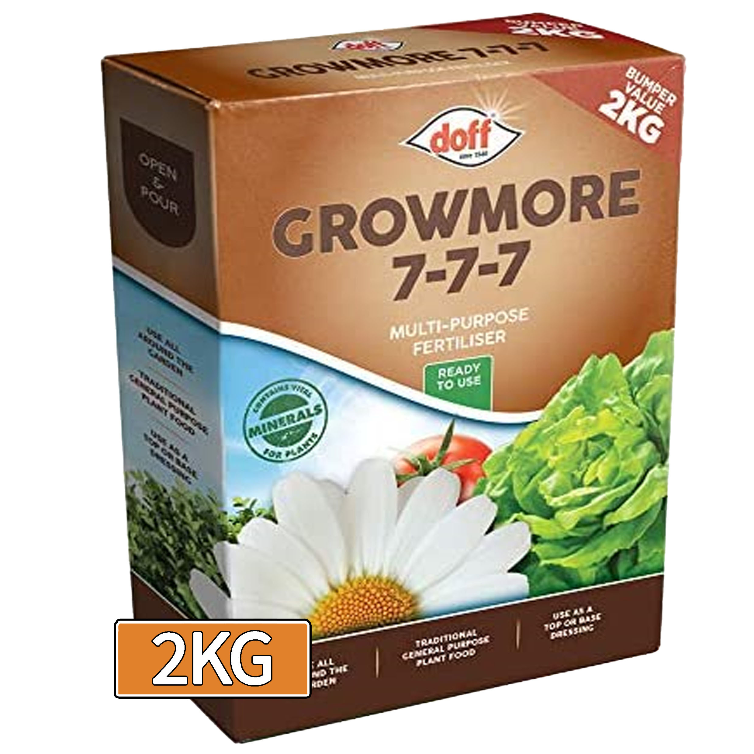 TEMU Growmore Multi Purpose Plant Food 2kg All Purpose Garden Fertiliser For Stronger Growth