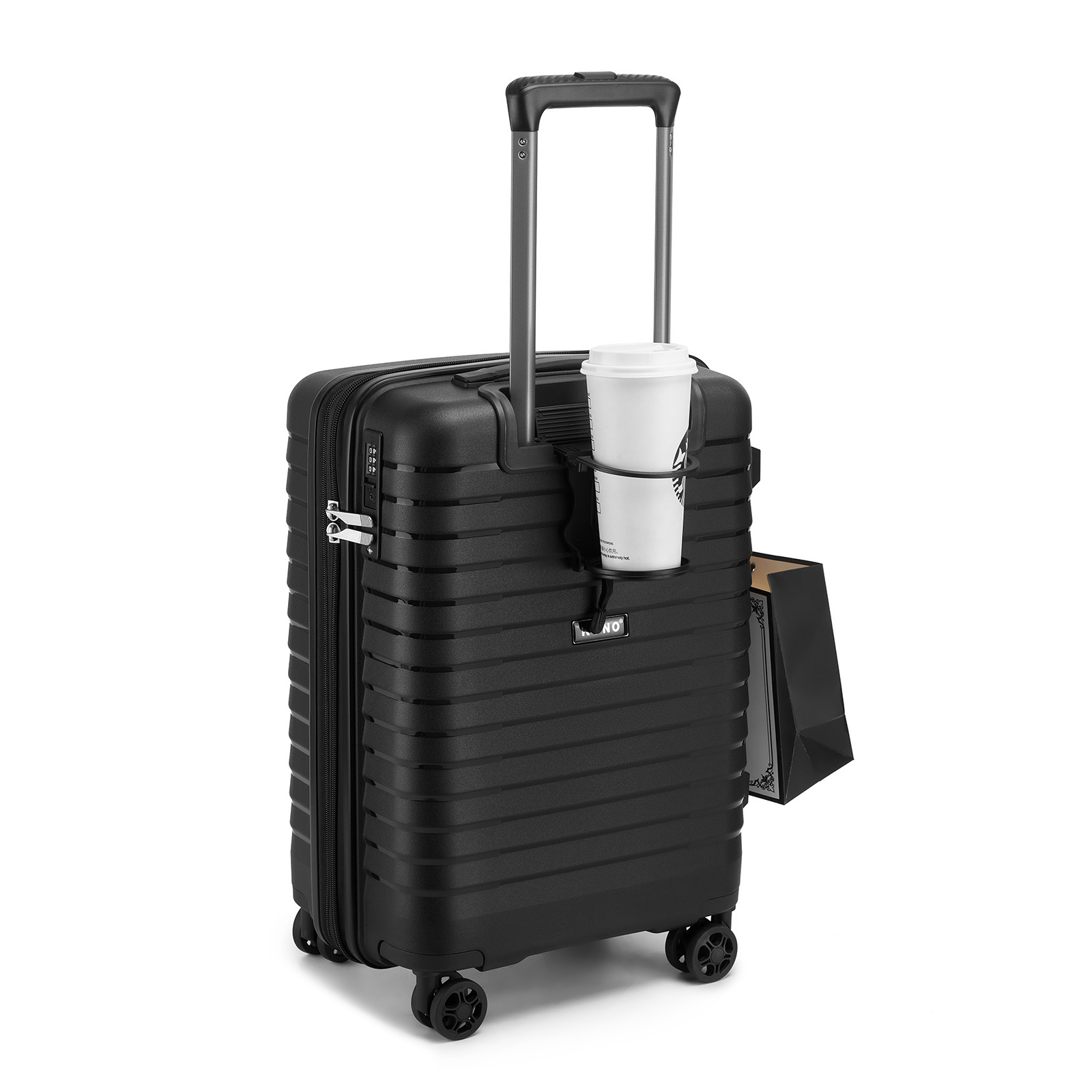 Image of 20inch 24inch 28inch Kono Suitcase Hand Luggage Hard Shell Suitcase Pp Travel Suitcase With 4 Spinner Wheels Expandable Lightweight Trolley Suitcase With Drink Holder And