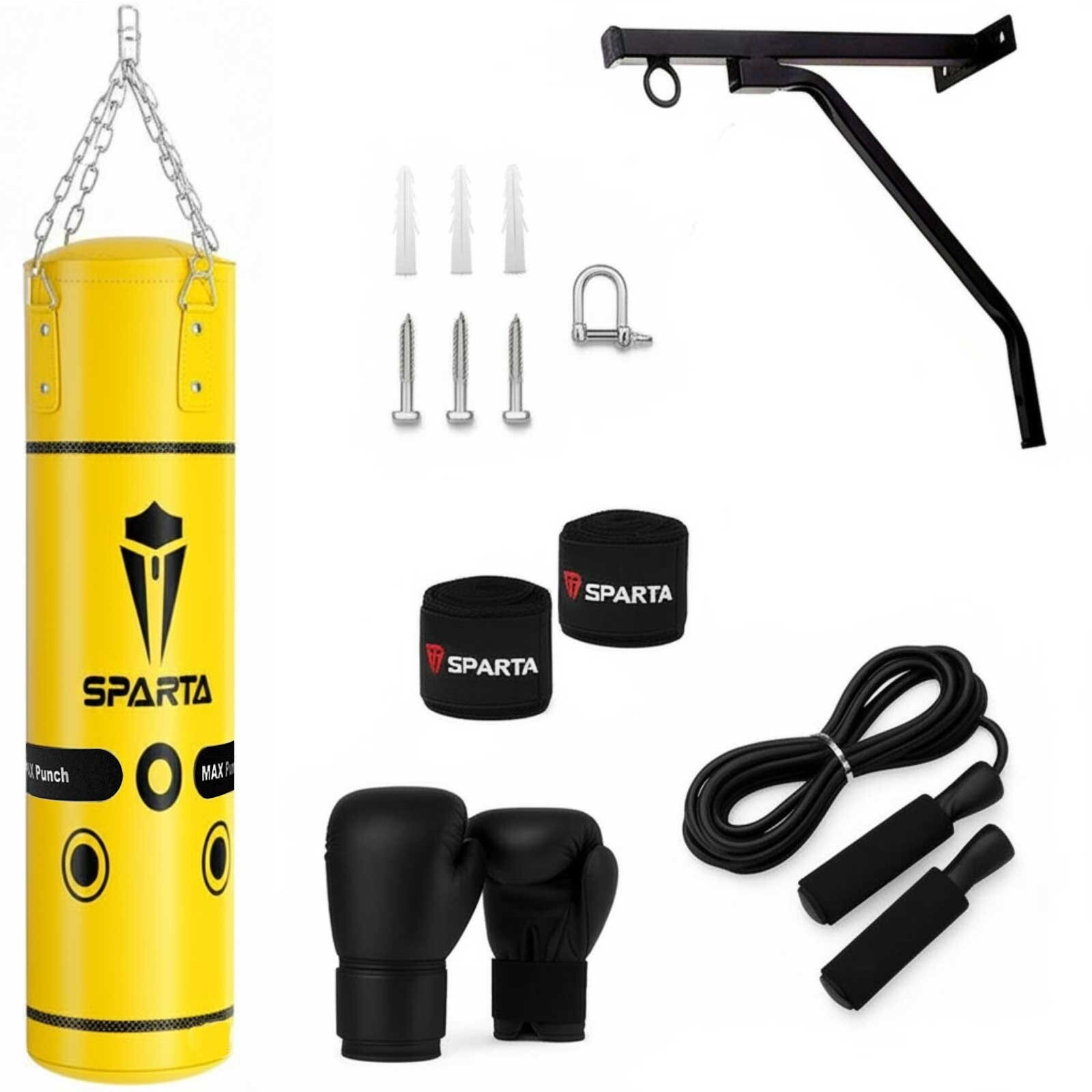 Punch Bag Boxing Training Set with Gloves and Wall Bracket