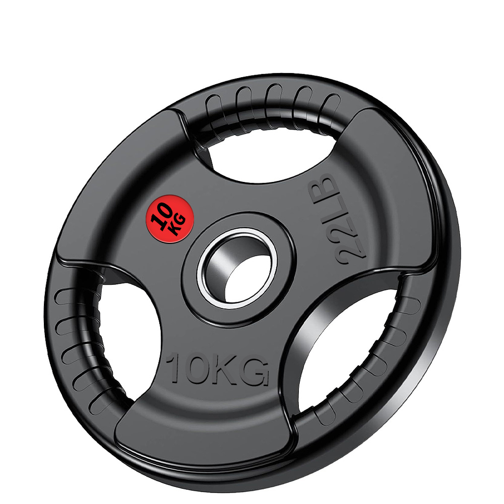 TEMU 1 Disque par Poids d'Équilibrage 5 Kg/10 Kg, Disque pour Haltères, Diamètre de 5 Cm, Fabriqué en Caoutchouc et Structure en Fer, Facile à