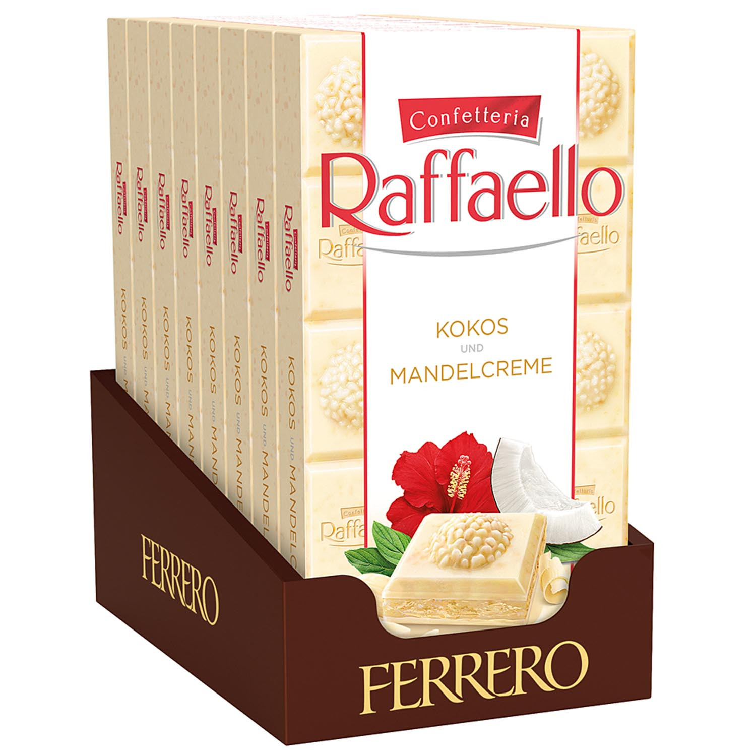Ferrero Raffaello Table Chocolate Coconut & Almond Cream 8x90g=720g
