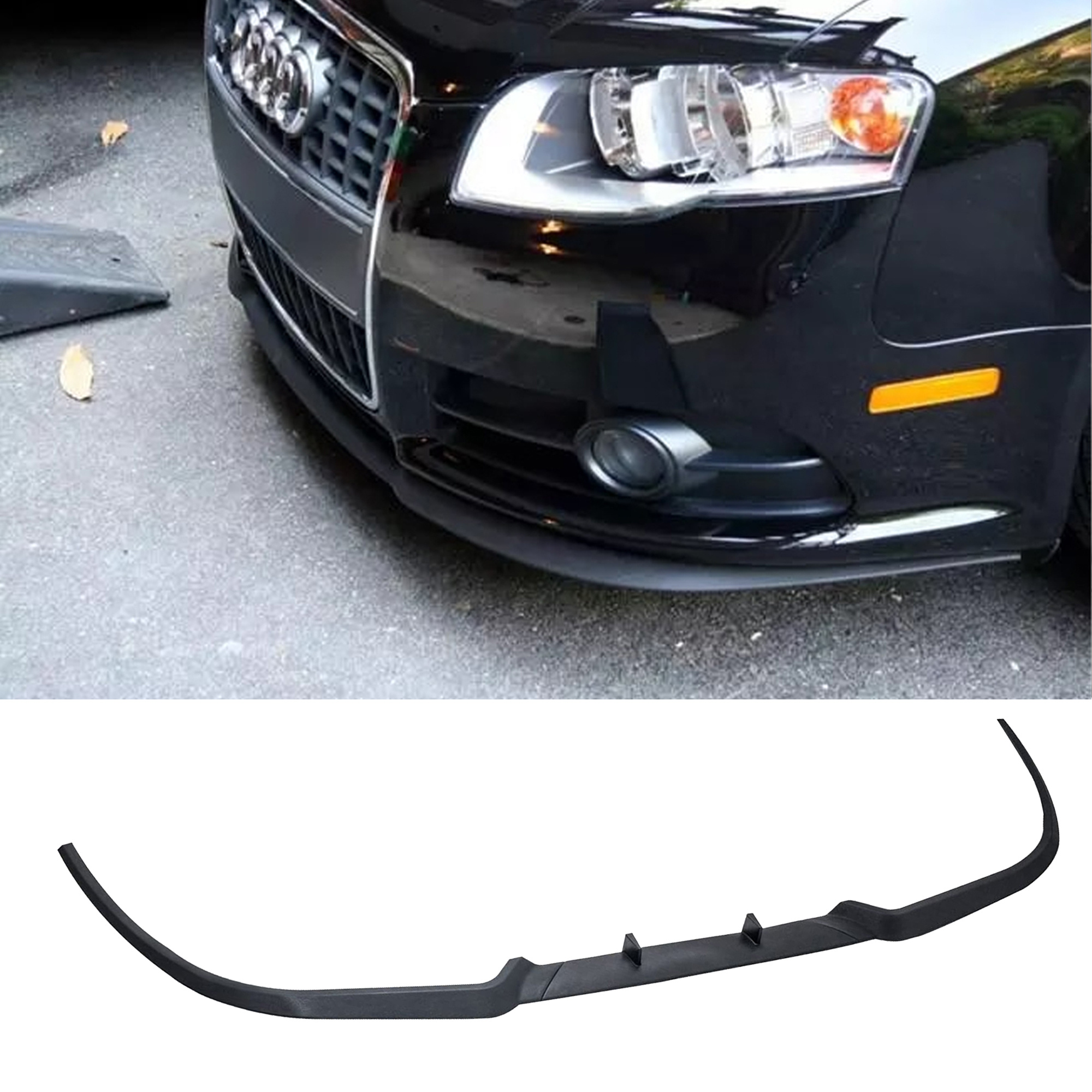 Front Bumper Lip For A4 S4 Rs4 B7 R Model All Cars Diffuser Euro Spoiler Lip Universal