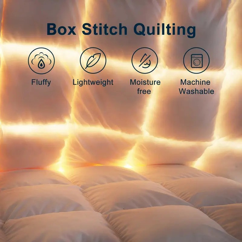 13.5 Tog & 15 Tog - Duck Feather & Down Duvet – Hotel Quality Winter Quilt – Soft, Breathable, Box Stitched Bedding Warm Cosy