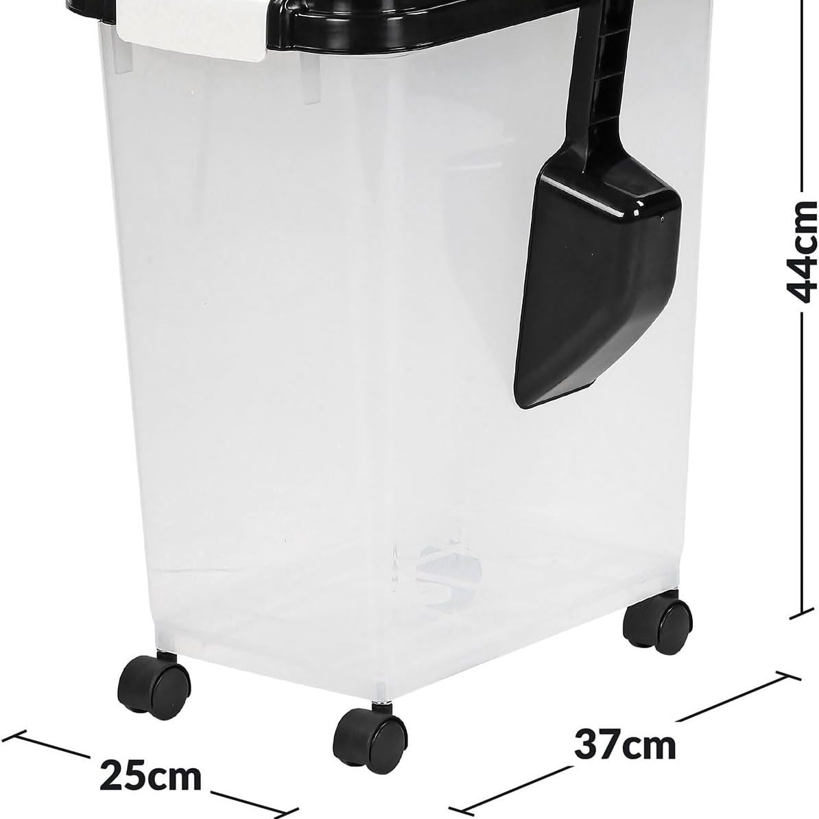 20L Rolling Airtight Pet Food Storage Bin with Scoop
