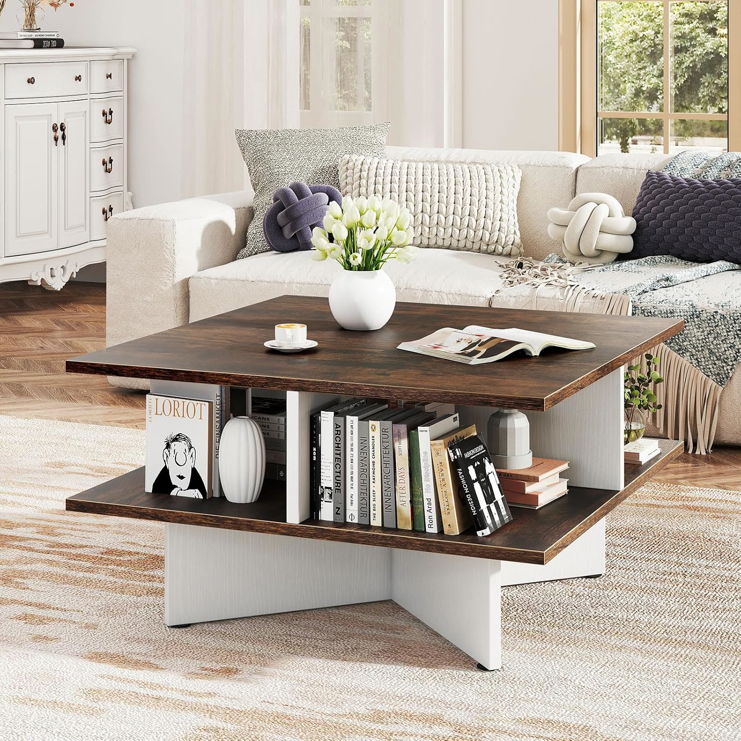 2-tier Table, Industrial Accent Cocktail Table