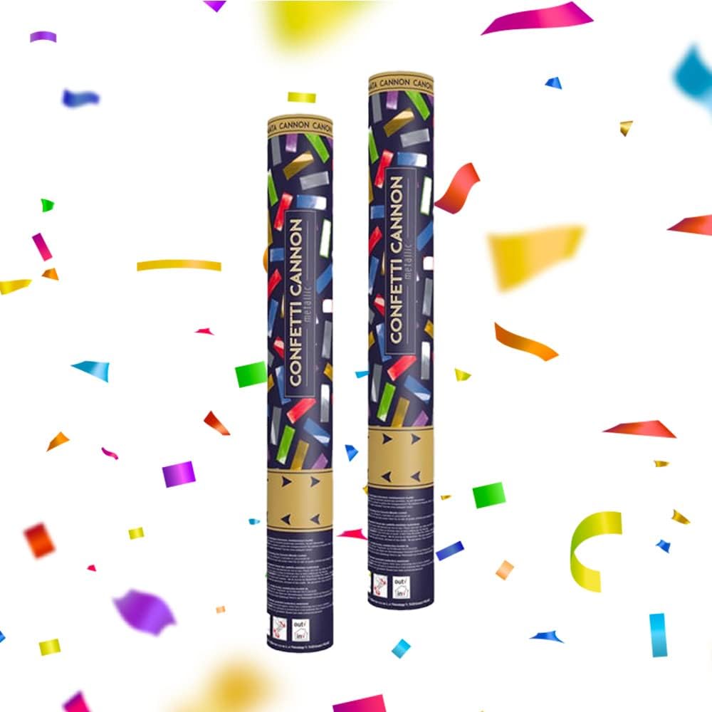 TEMU de multicolor rectangular de 40 cm - Juego de 2 lanzadores de portátiles, para , - Alcance de 10 metros, fácil de manejar - CLUB DE