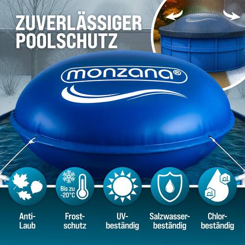 ® poolkissen /4m winter rund chlorbeständig 2x seil pvc verstärktes material bis -20° doppelnaht sicherheitsventil 6 ösen luftkissen pool abdeckung