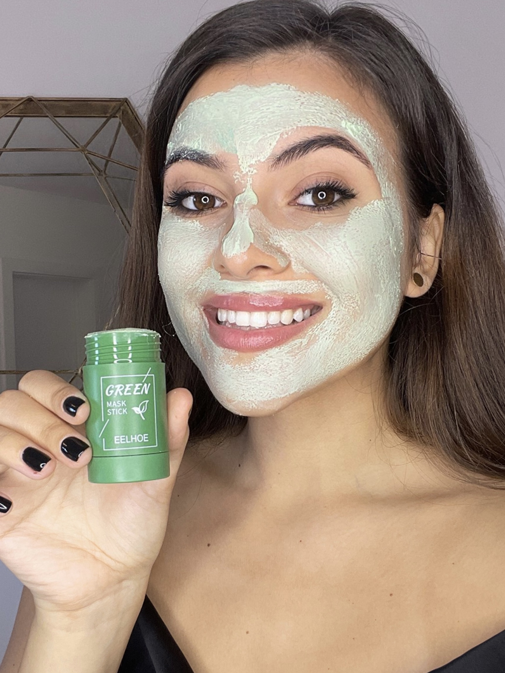 Stick za dubinsko čišćenje pora s zelenim čajem – Čisti, uklanja crne točkice i kontrolira masnoću | Blato za lice za glatku i čistu kožu