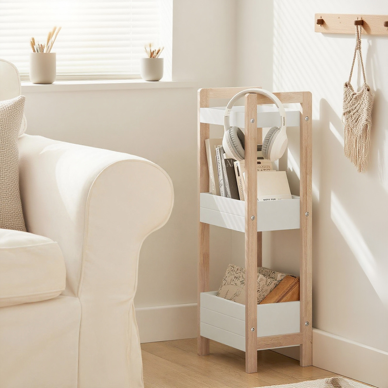 TEMU 1pc Of Storage, Bathroom Storage, Shower Storage With 3 Baskets, Storage Tower - Gsh337-xo