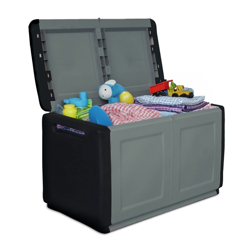 Image of Weatherproof Outdoor Garden Box Garden Pads Garden Trunk Xl Padded Box Weatherproof Cushion Box Storage Box Garden Chest Balcony Cabinet 290 L