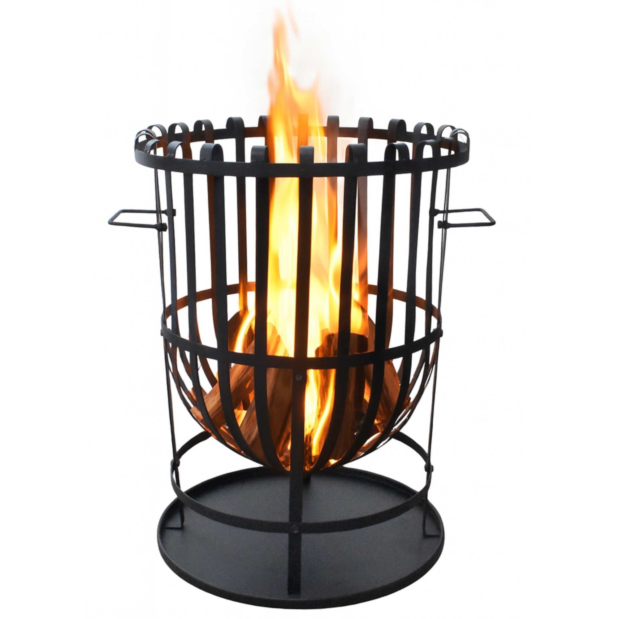 Fire Bowl Fire Pit Iron 55x40 Cm Fire Bowl With And Base Plate Ideal For Cozy Evenings Campfire, Garden & On