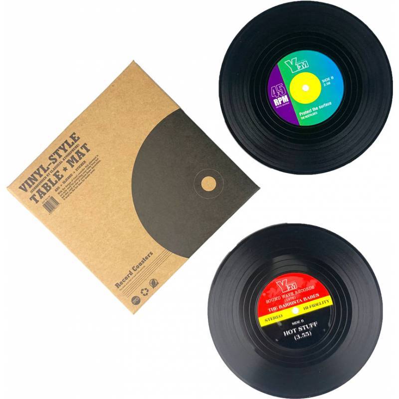 TEMU Set de 2 Posavasos Vinilo con - Detalles Utiles Unisex Originales Practicos regalos invitados boda, hombres