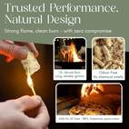 pelle sol 200 natural firelighters long burning fire lighters for wood burners bbq lighter pizza ovens open fires   fire starter log burner accessories