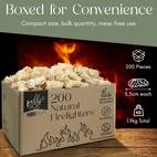 pelle sol 200 natural firelighters long burning fire lighters for wood burners bbq lighter pizza ovens open fires   fire starter log burner accessories