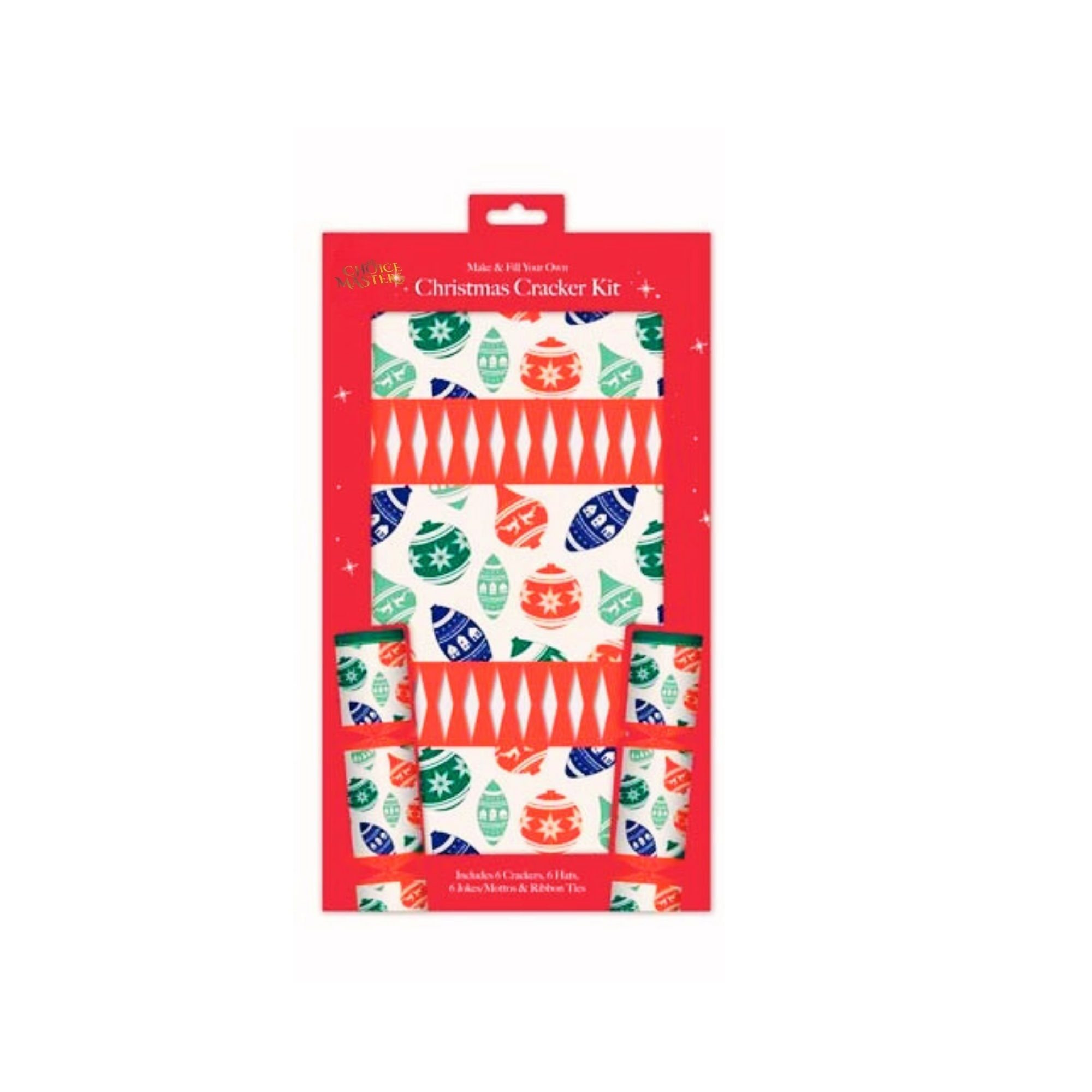 TEMU Make & Fill Your Own Christmas Cracker Kit – 18-piece Diy Crackers Kit With 6 Crackers Per Pack | 4 Festive Designs – Choose Your Favorites |