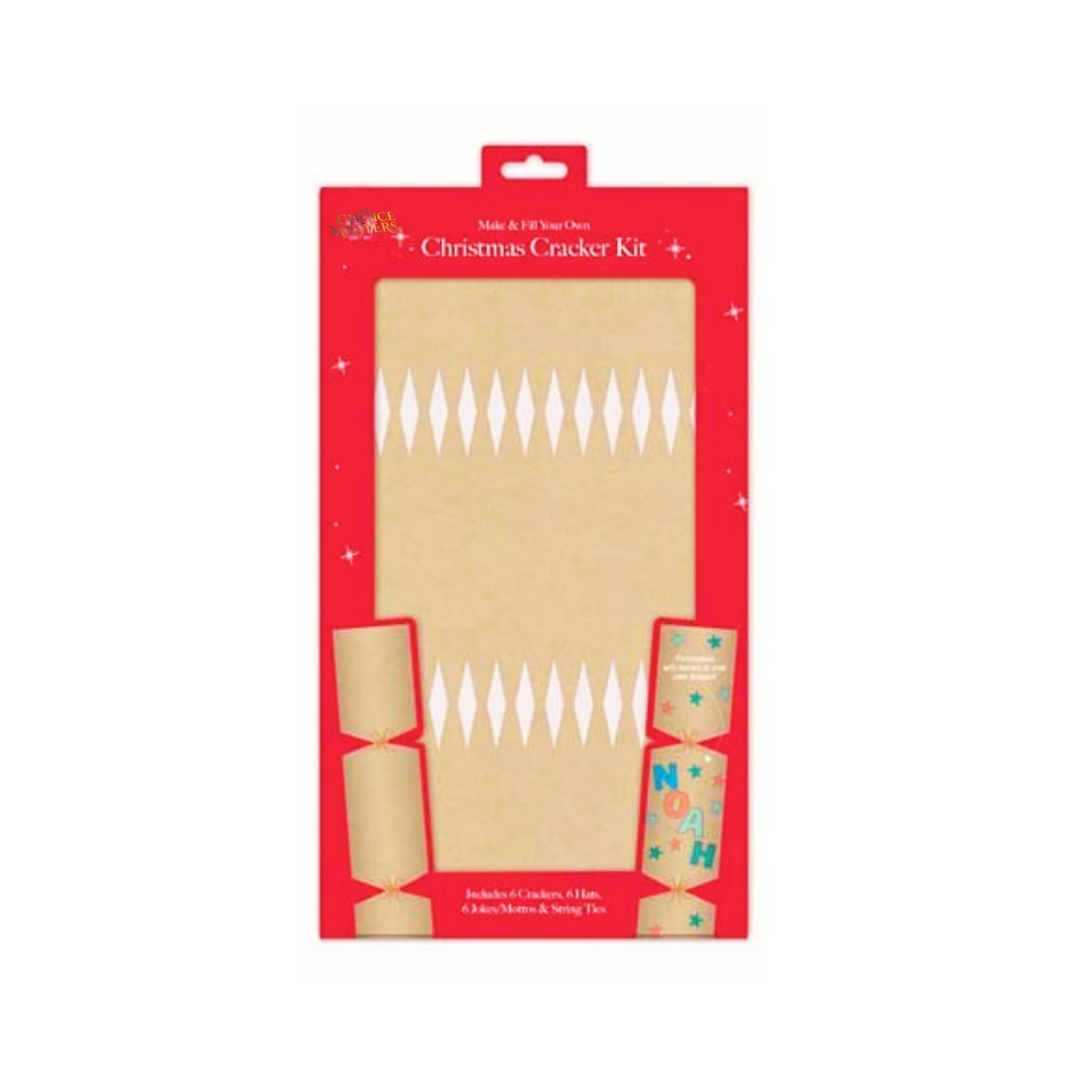 TEMU Make & Fill Your Own Christmas Cracker Kit – 18-piece Diy Crackers Kit With 6 Crackers Per Pack | 4 Festive Designs – Choose Your Favorites |
