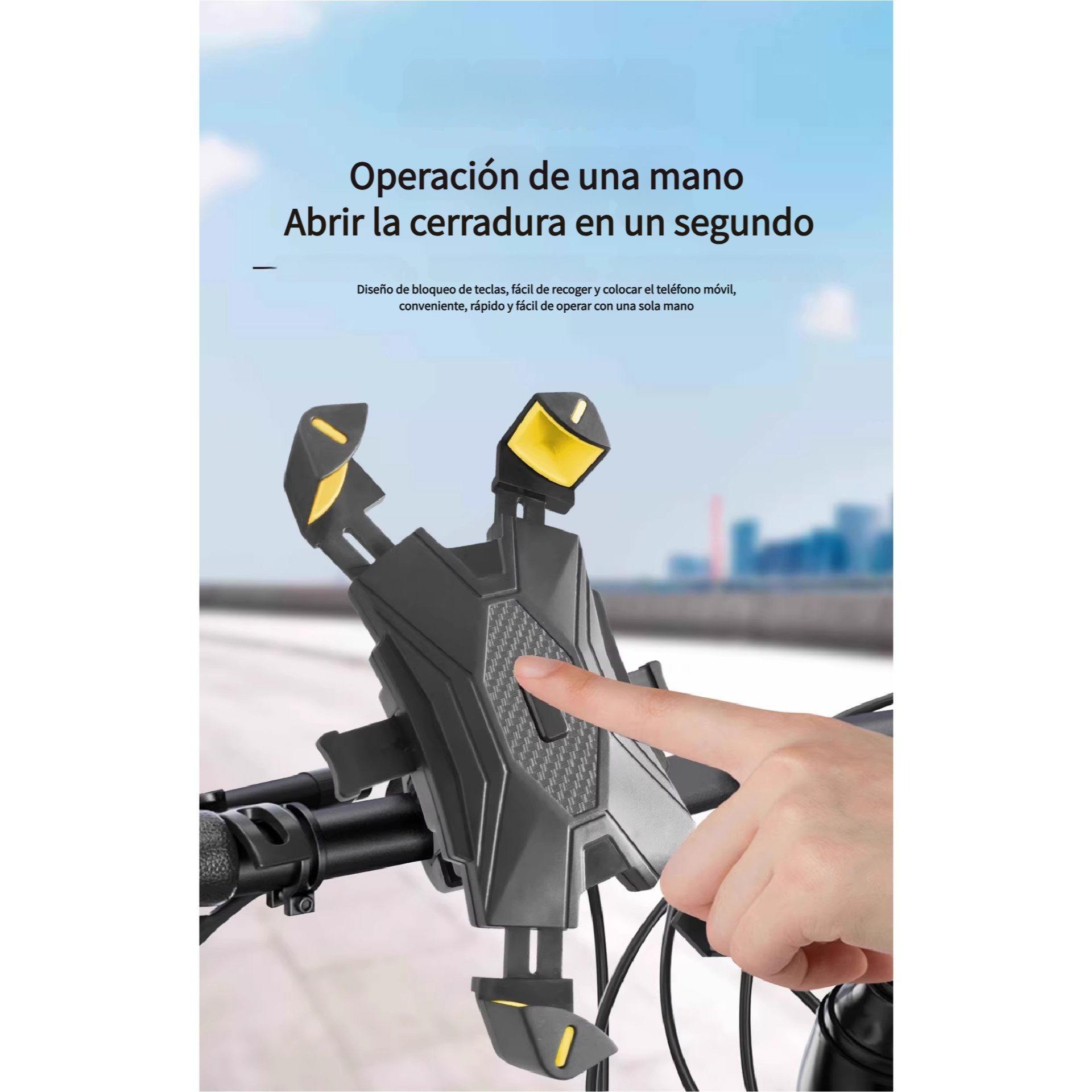 TEMU Soporte para móvil con para moto y patinete eléctrico, ideal para repartidores y ciclismo al
