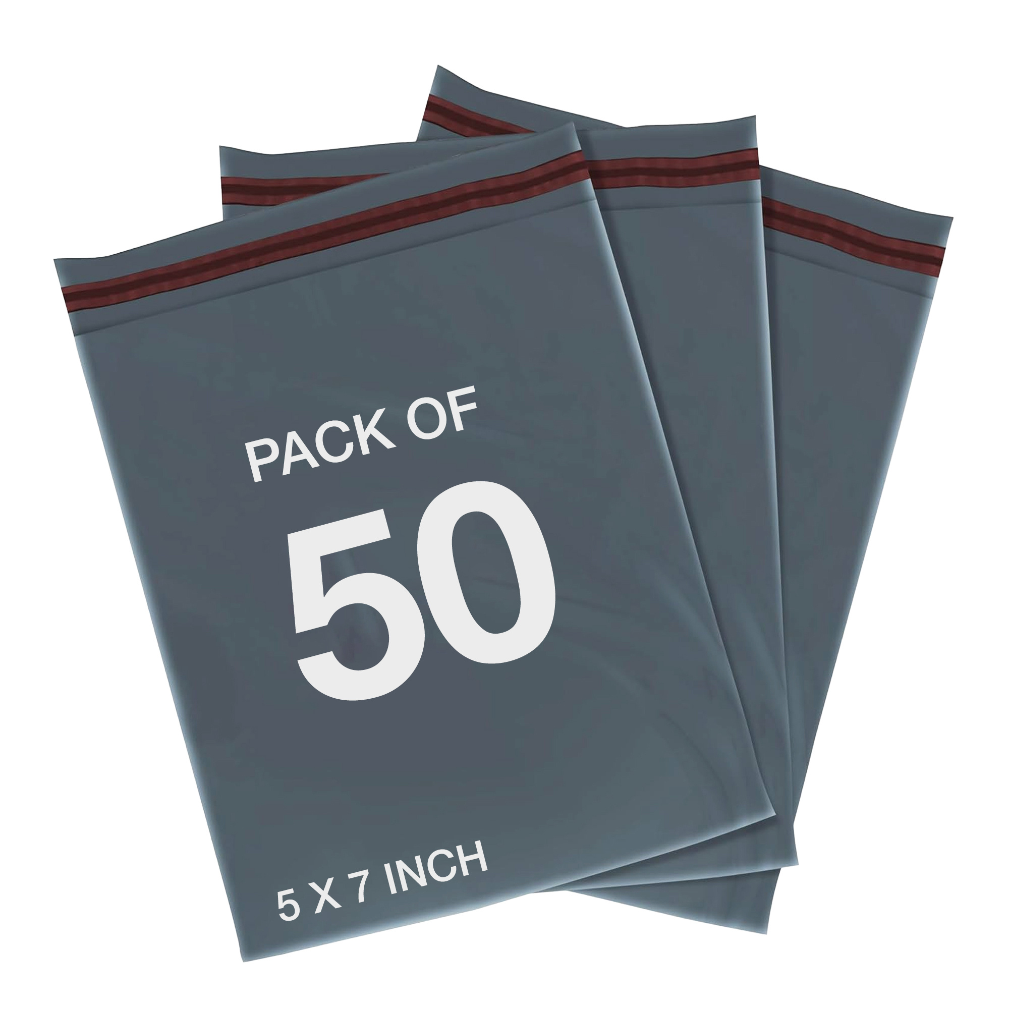 50 pack grey mailing bags self seal postage bags for shipping packaging waterproof poly mailers multi size options 5x7 to 24x36 inch details 0